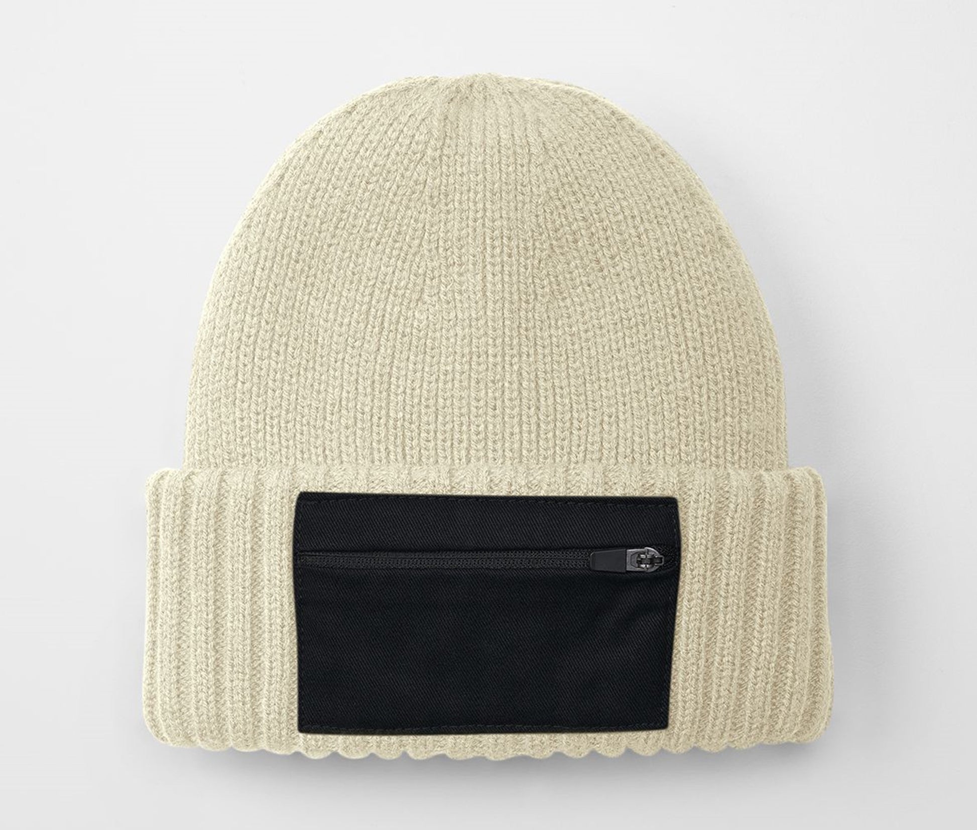 Bonnet Avec Poche - Sand/black
