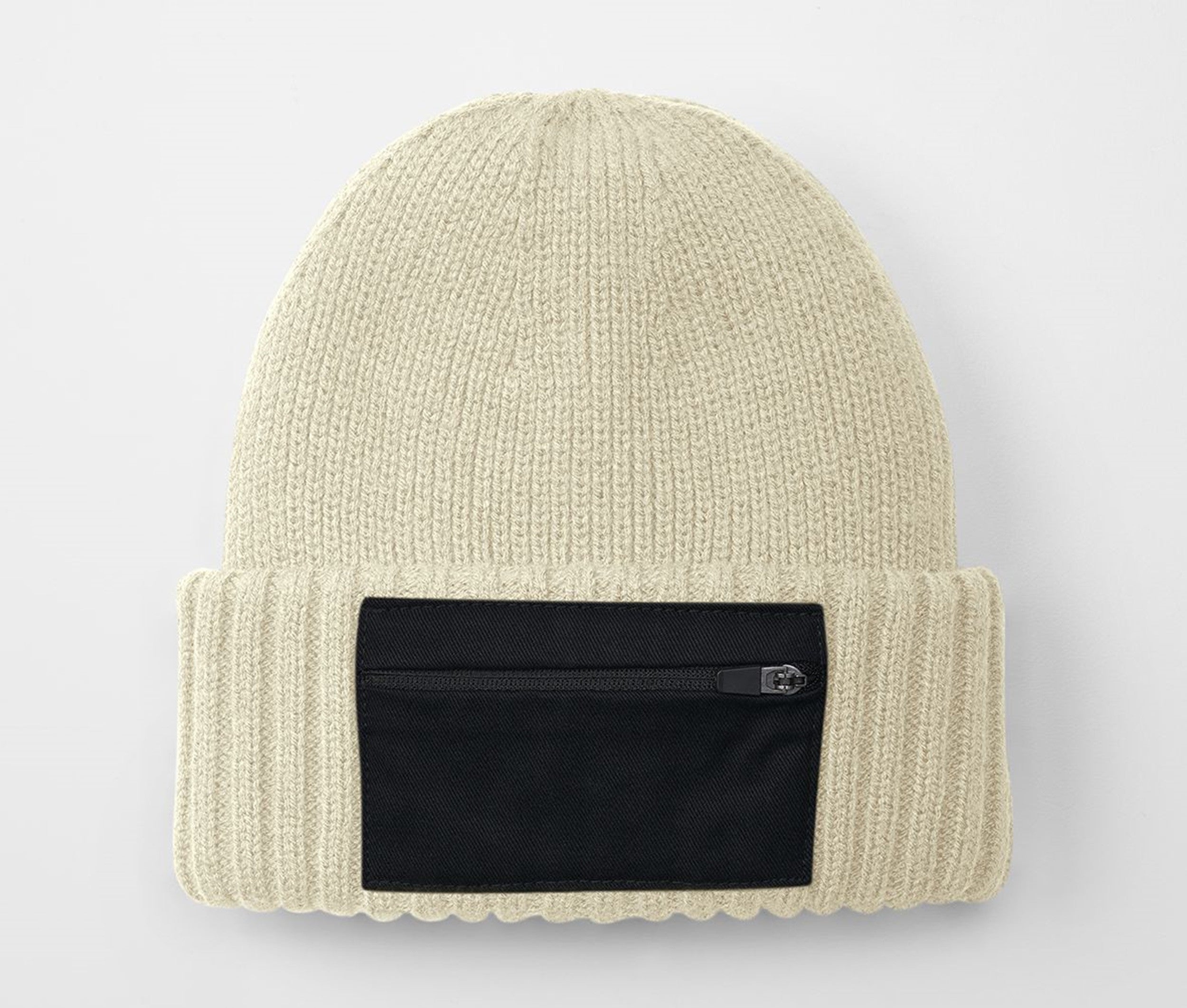 Bonnet Avec Poche - Sand/black