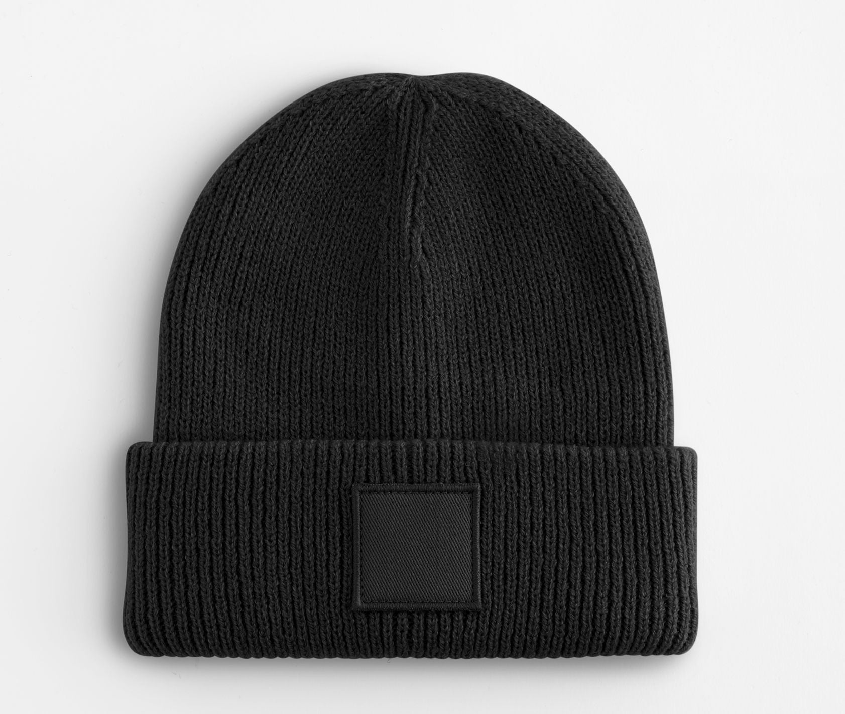 Bonnet Enfant à Large Rabat Avec Empiècement - Black