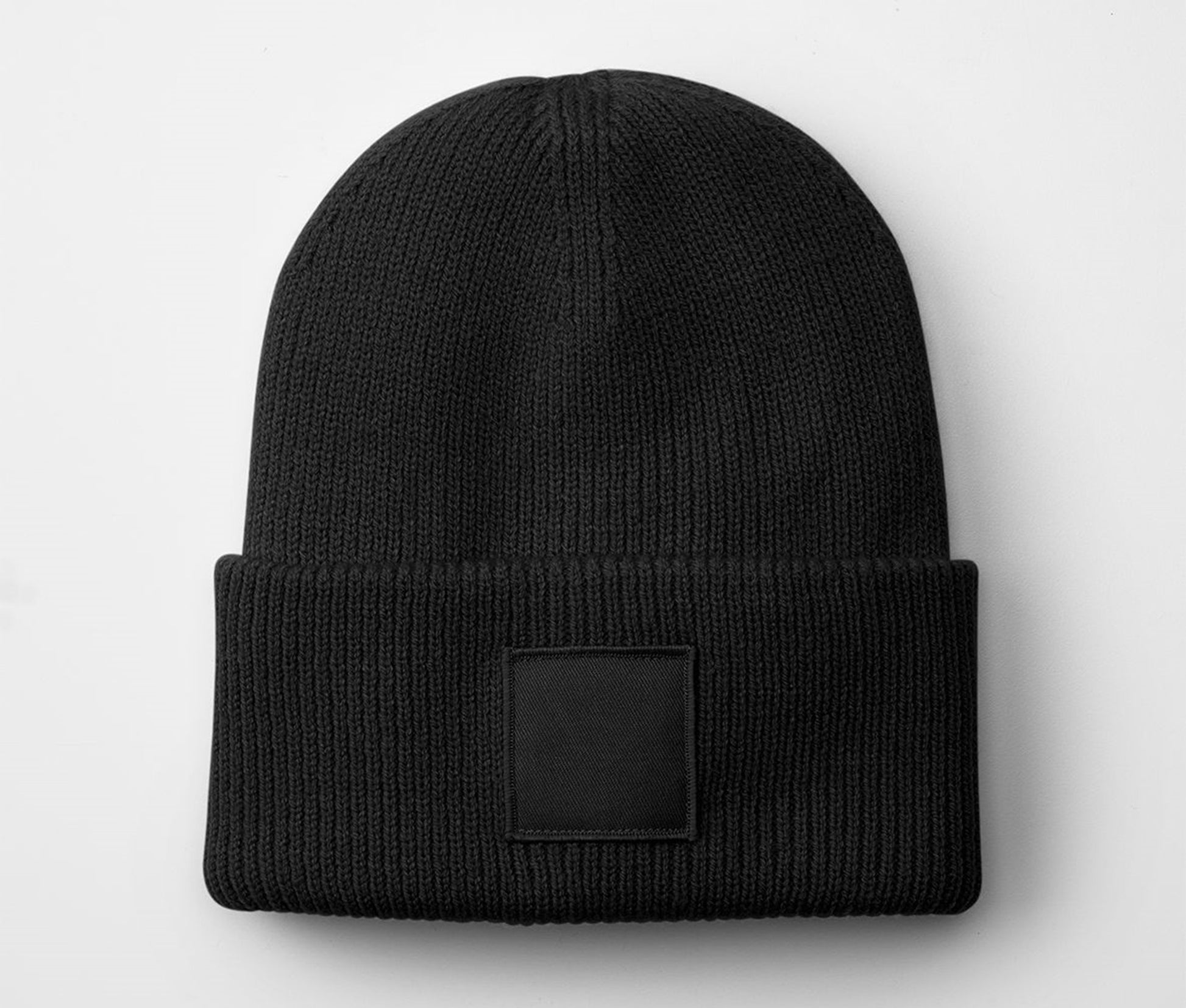 Bonnet Avec Empiècement Carré - Black
