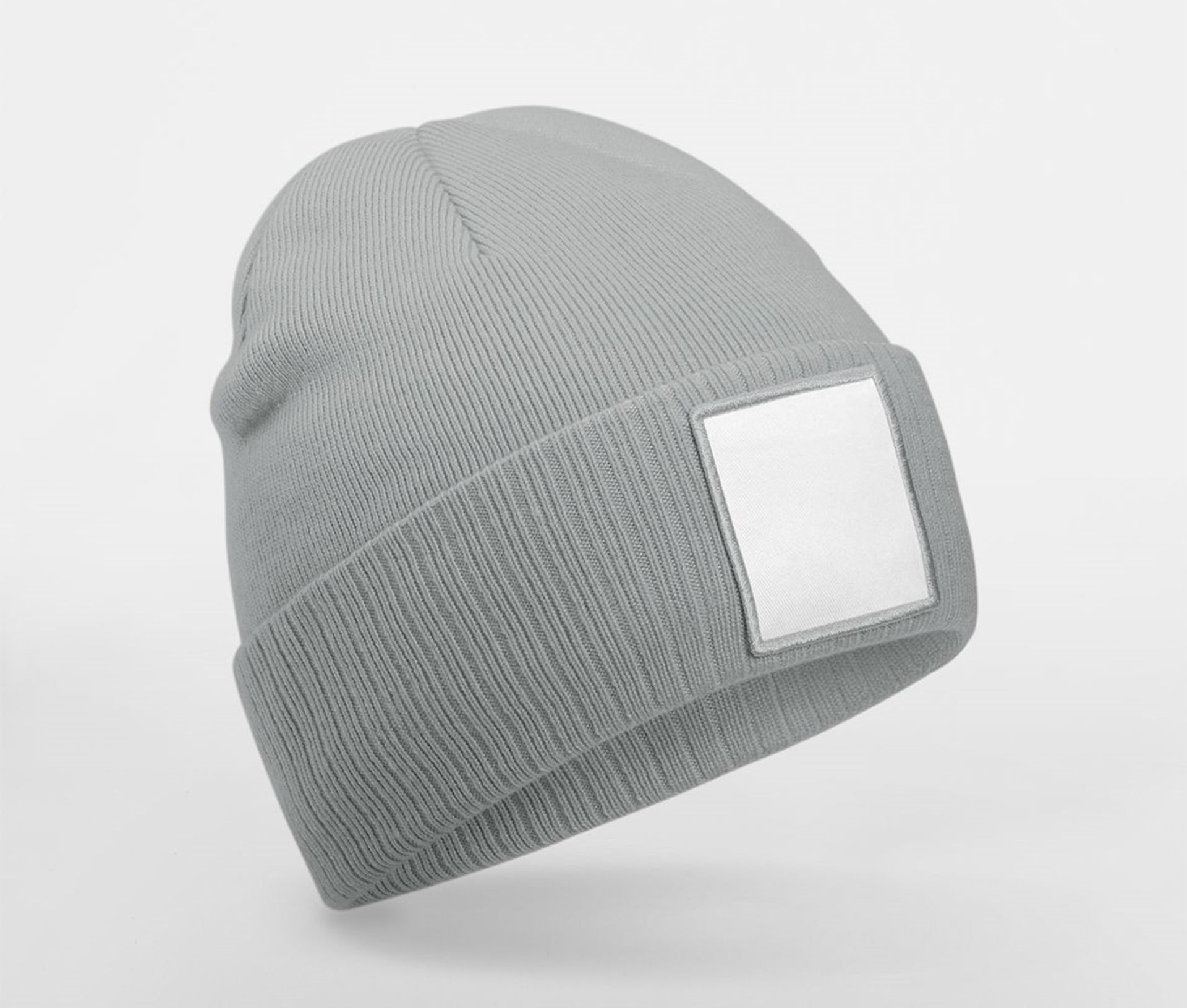 Bonnet Tricoté Avec Empiècement - Ash / White