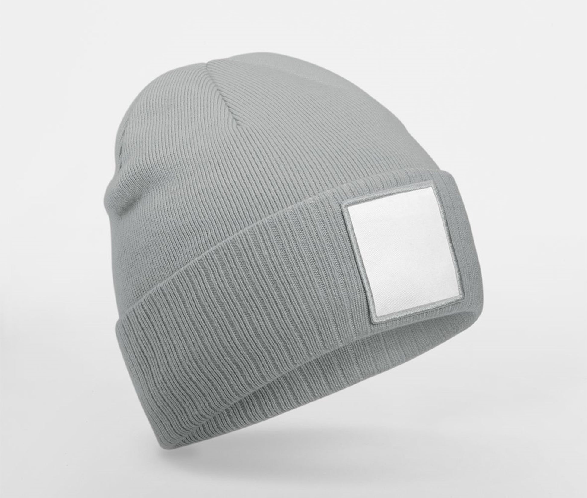 Bonnet Tricoté Avec Empiècement - Ash / White