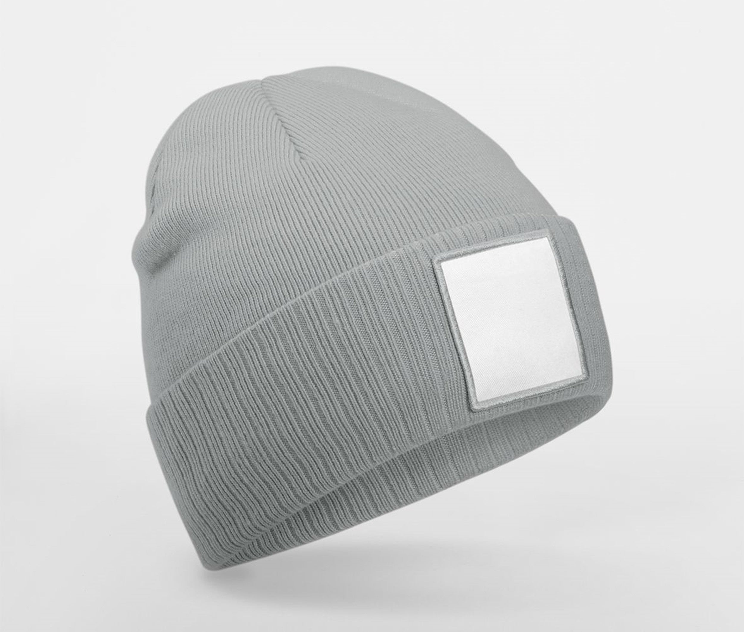 Bonnet Tricoté Avec Empiècement - Ash / White