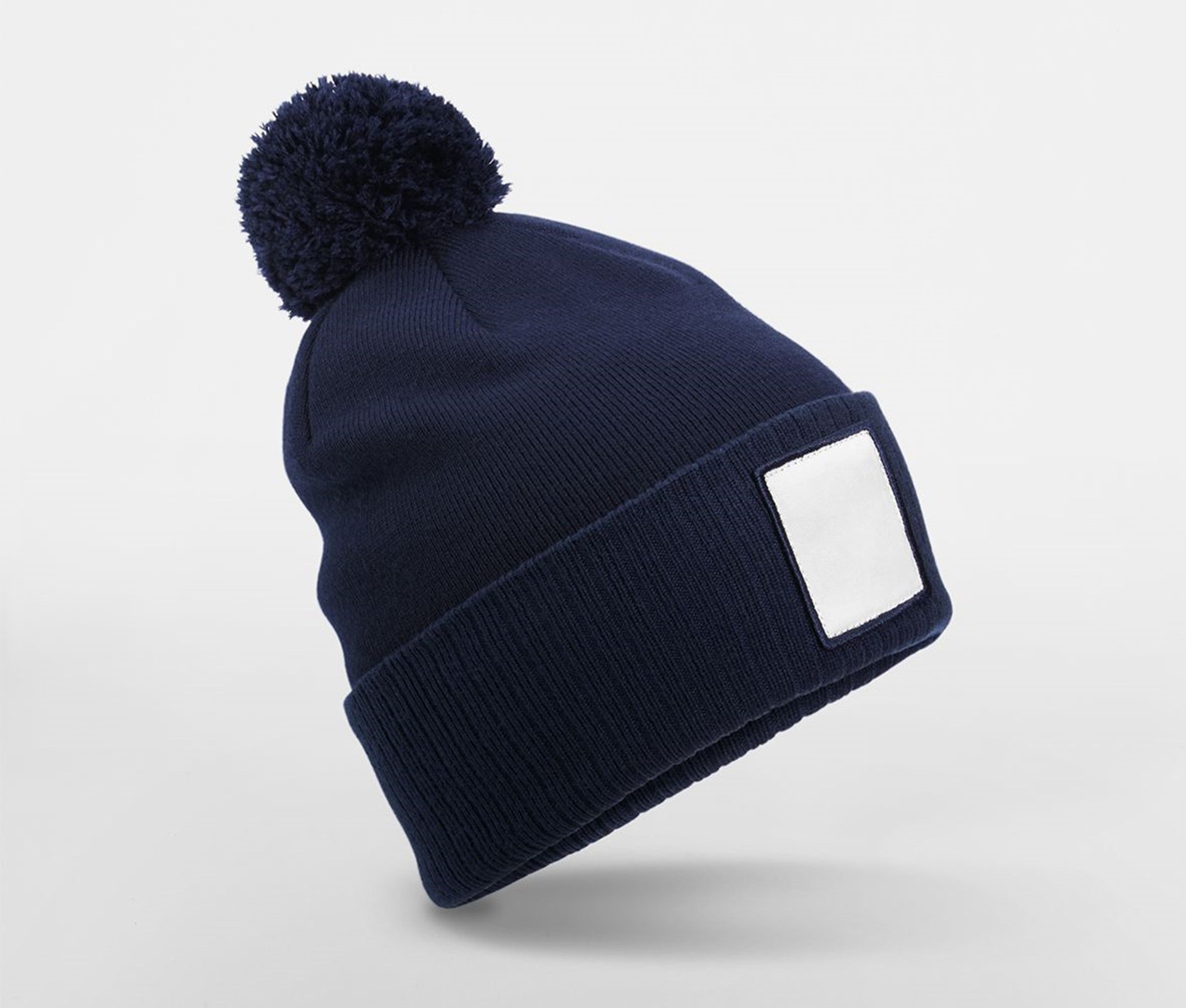 Bonnet Avec Pompon et Patch - Oxford Navy/white