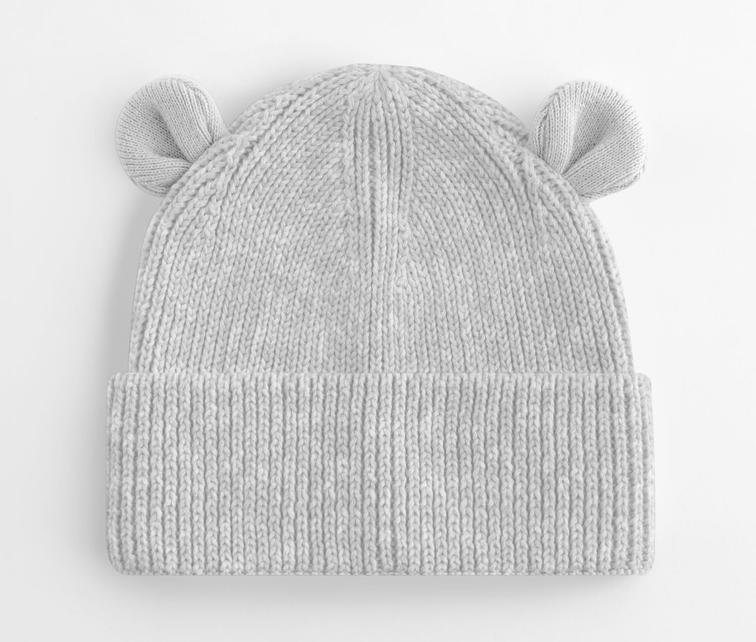 Bonnet Ourson Avec Revers - Cloud Grey