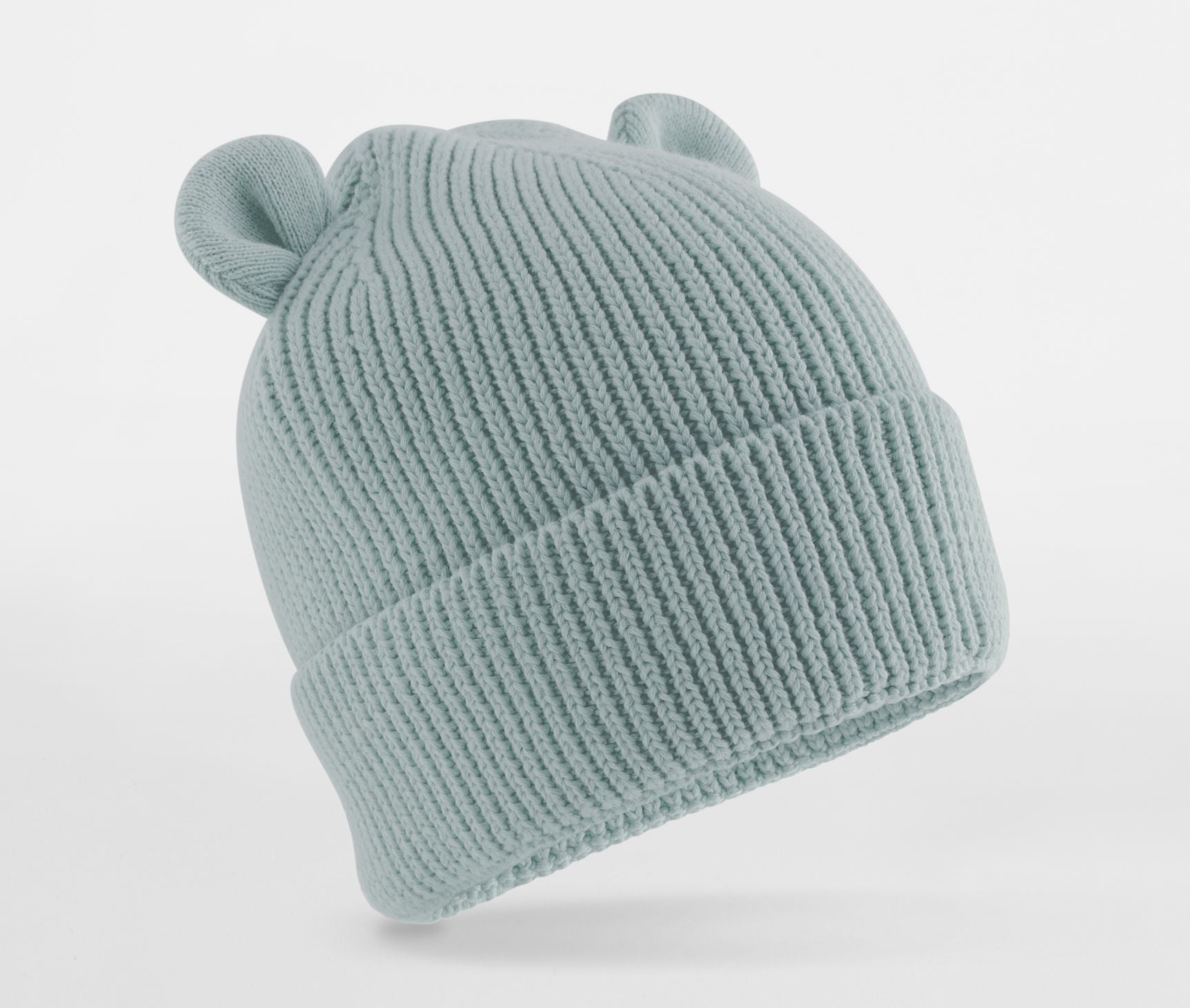 Bonnet Ourson Avec Revers - Dusty Turquoise
