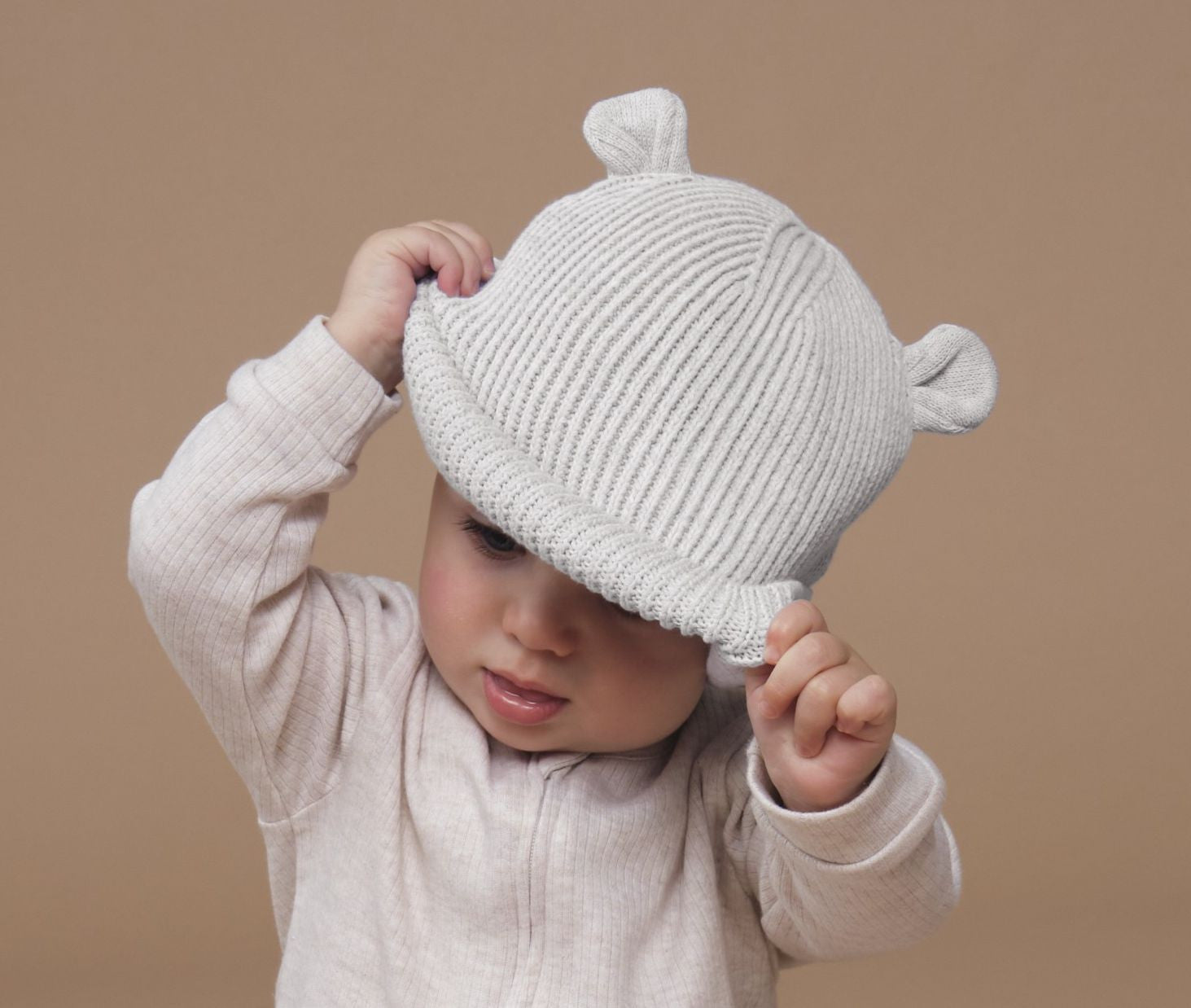 Bonnet ourson avec revers
