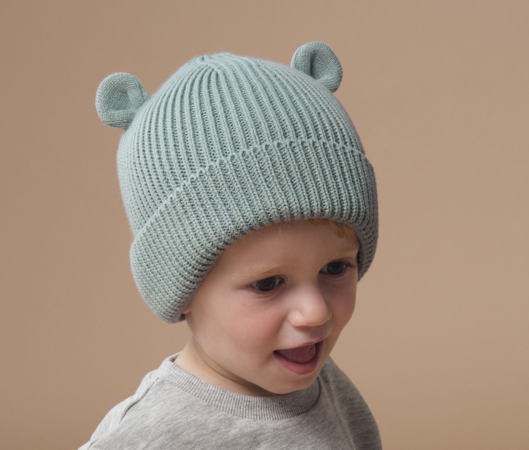 Bonnet ourson avec revers