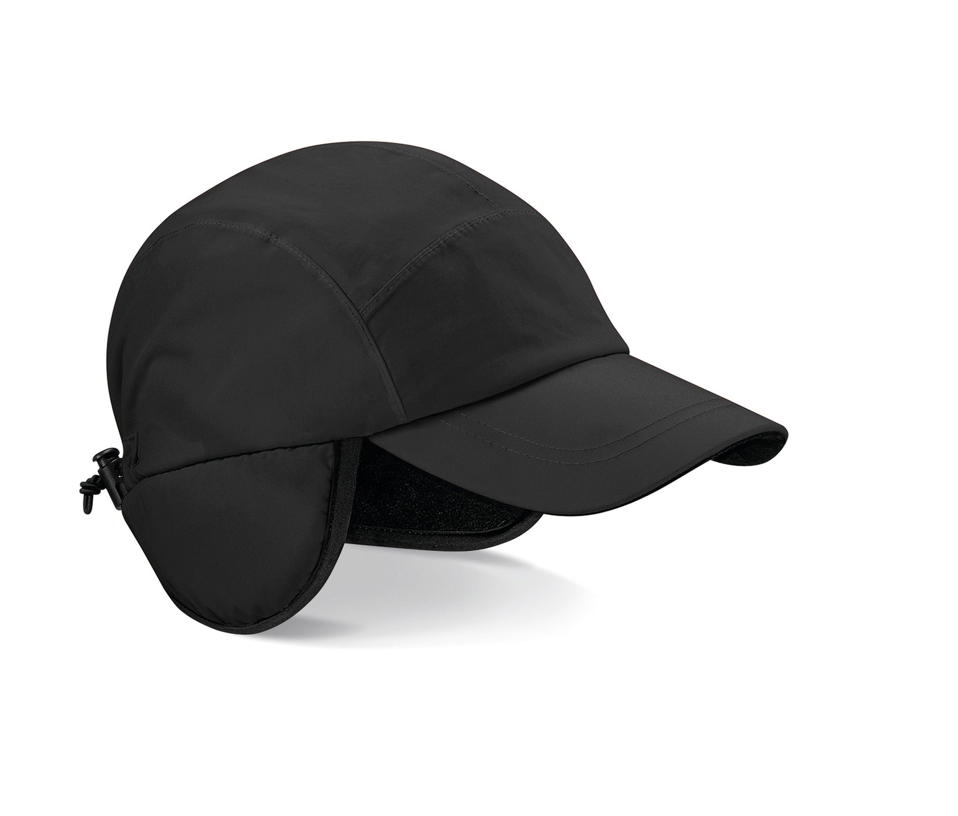 Casquette Hiver 5 Pans - Black