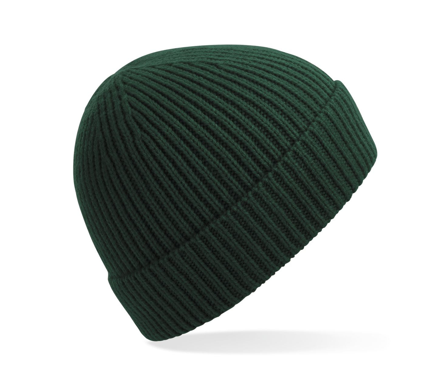 Bonnet en Maille Côtelée - Bottle Green