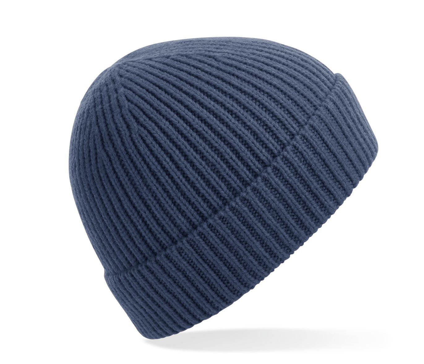 Bonnet en Maille Côtelée - Steel Blue