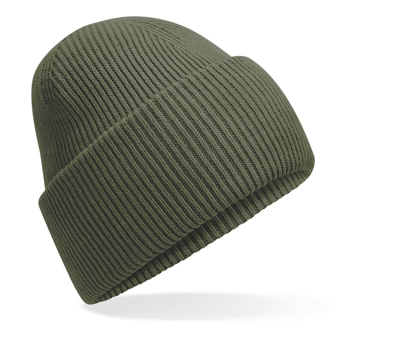 Bonnet Avec Large Revers - Olive Green