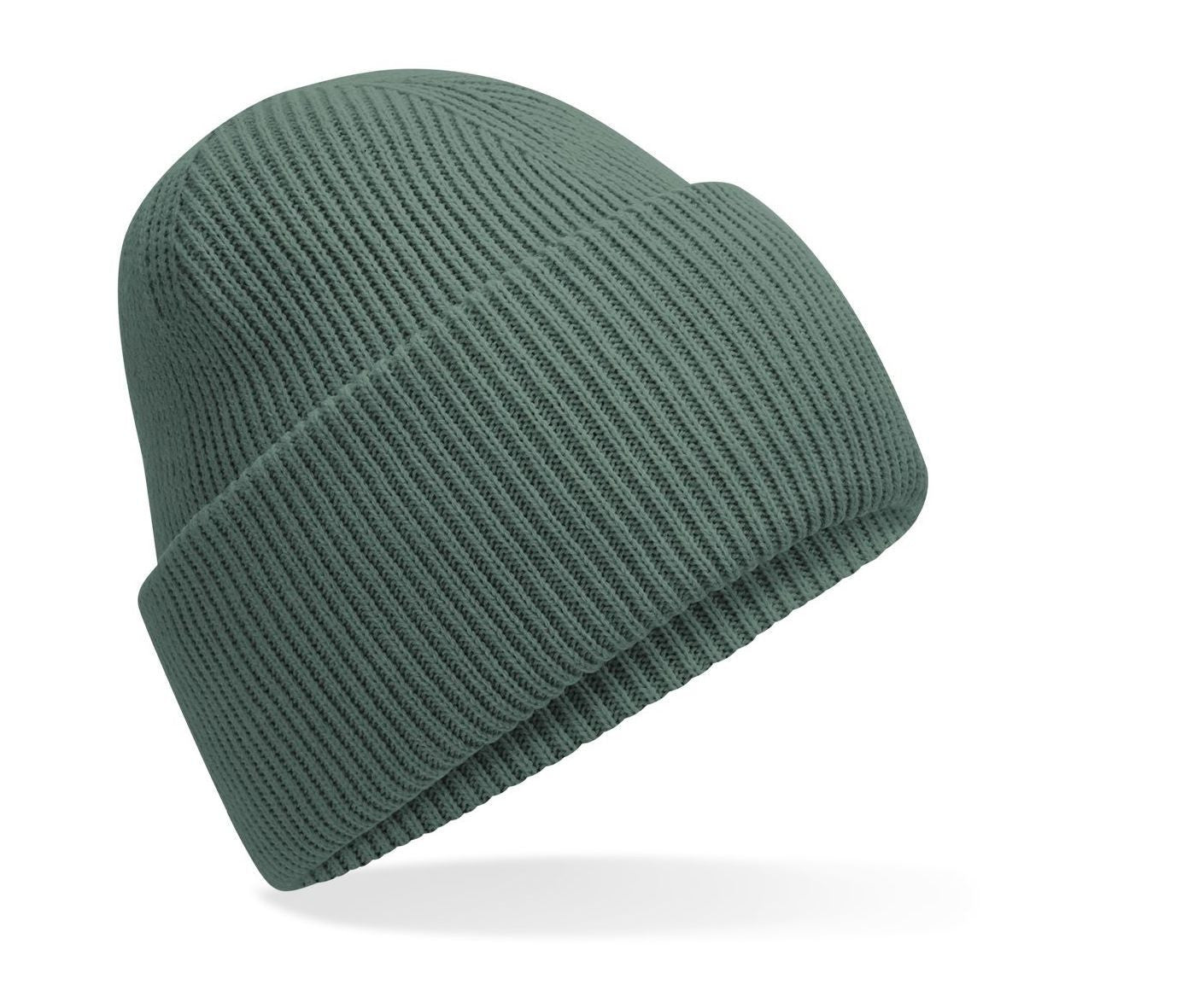 Bonnet Avec Large Revers - Marine Green