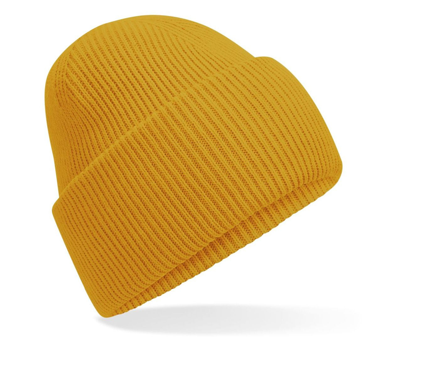 Bonnet Avec Large Revers - Mustard
