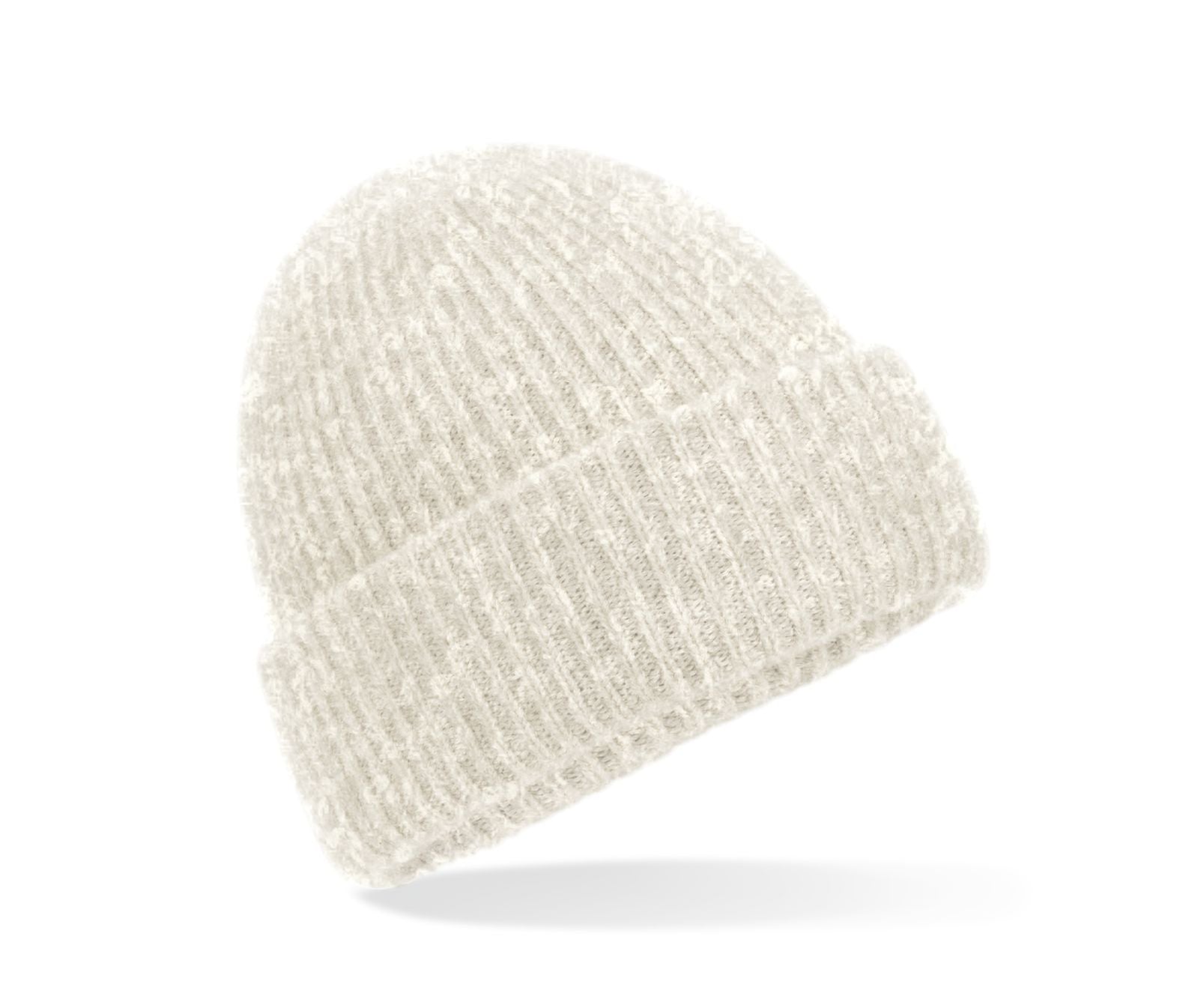 Bonnet en Maille Côtelée - Almond Marl