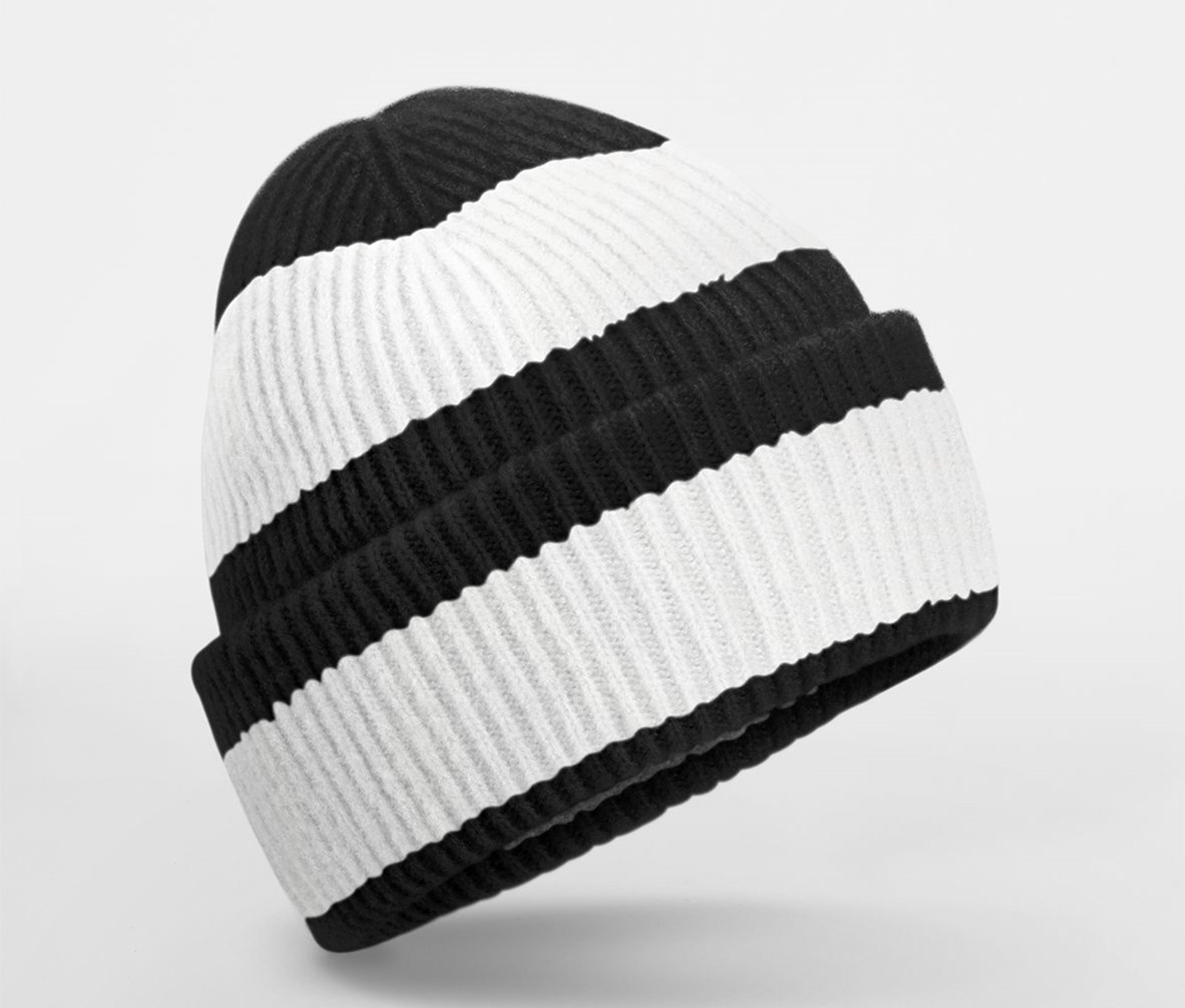 Bonnet Rayé - Black/soft White
