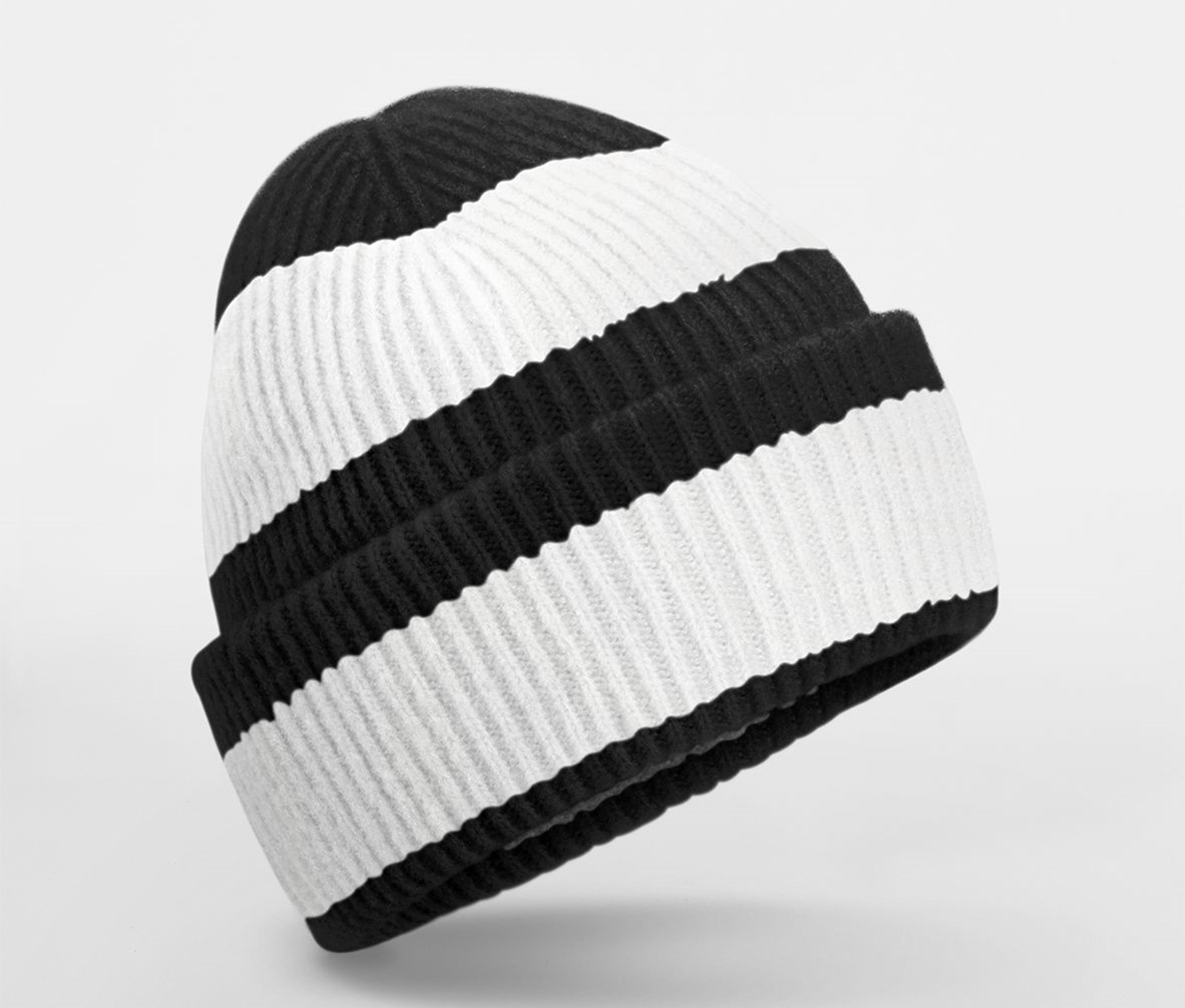Bonnet Rayé - Black/soft White