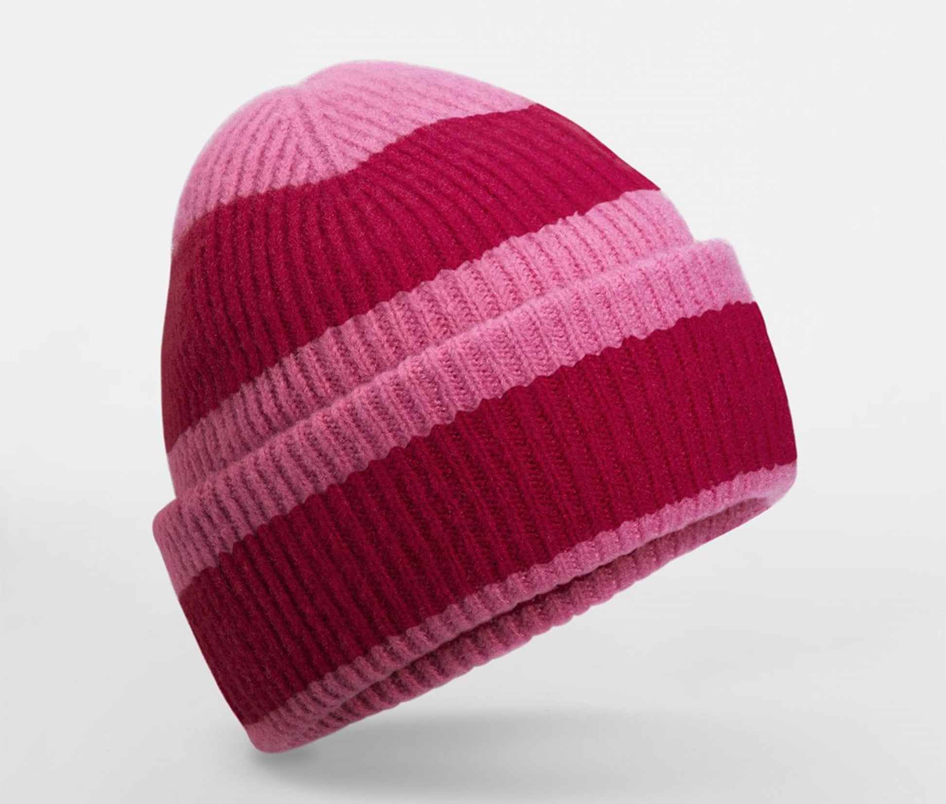 Bonnet Rayé - True Pink/classic Red