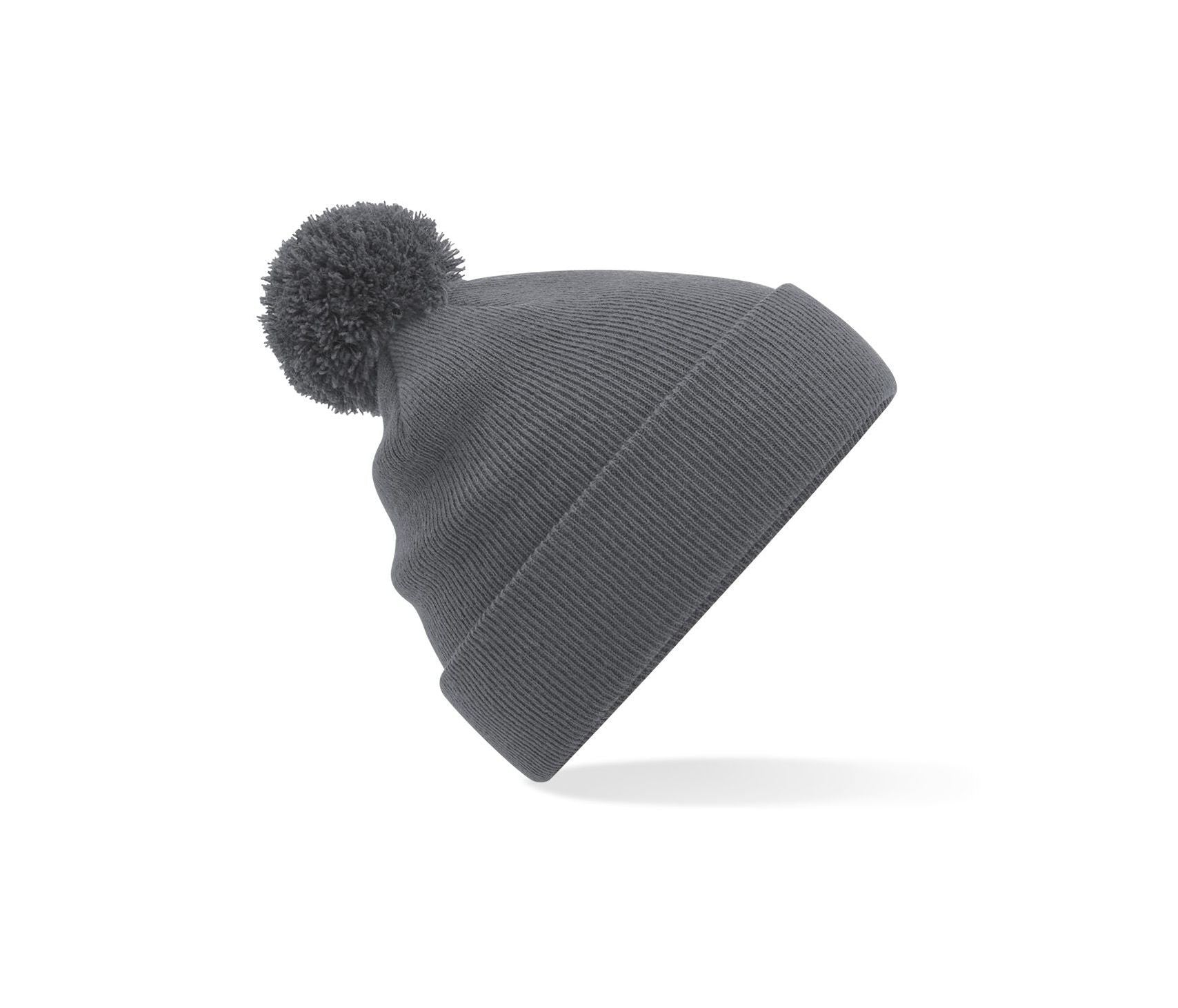 Bonnet Avec Pompon Enfant - Graphite Grey