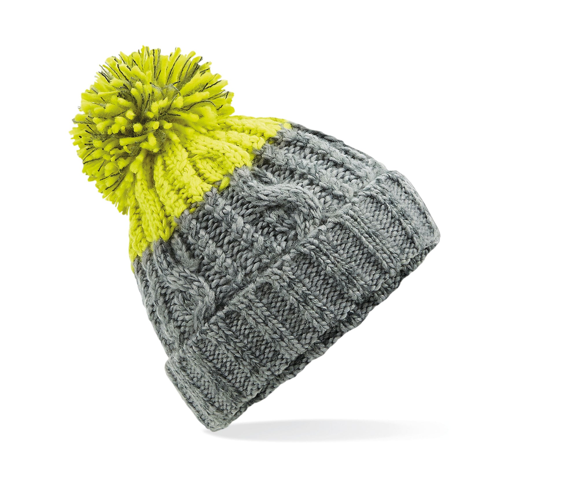 Bonnet Après - Light Grey/citron
