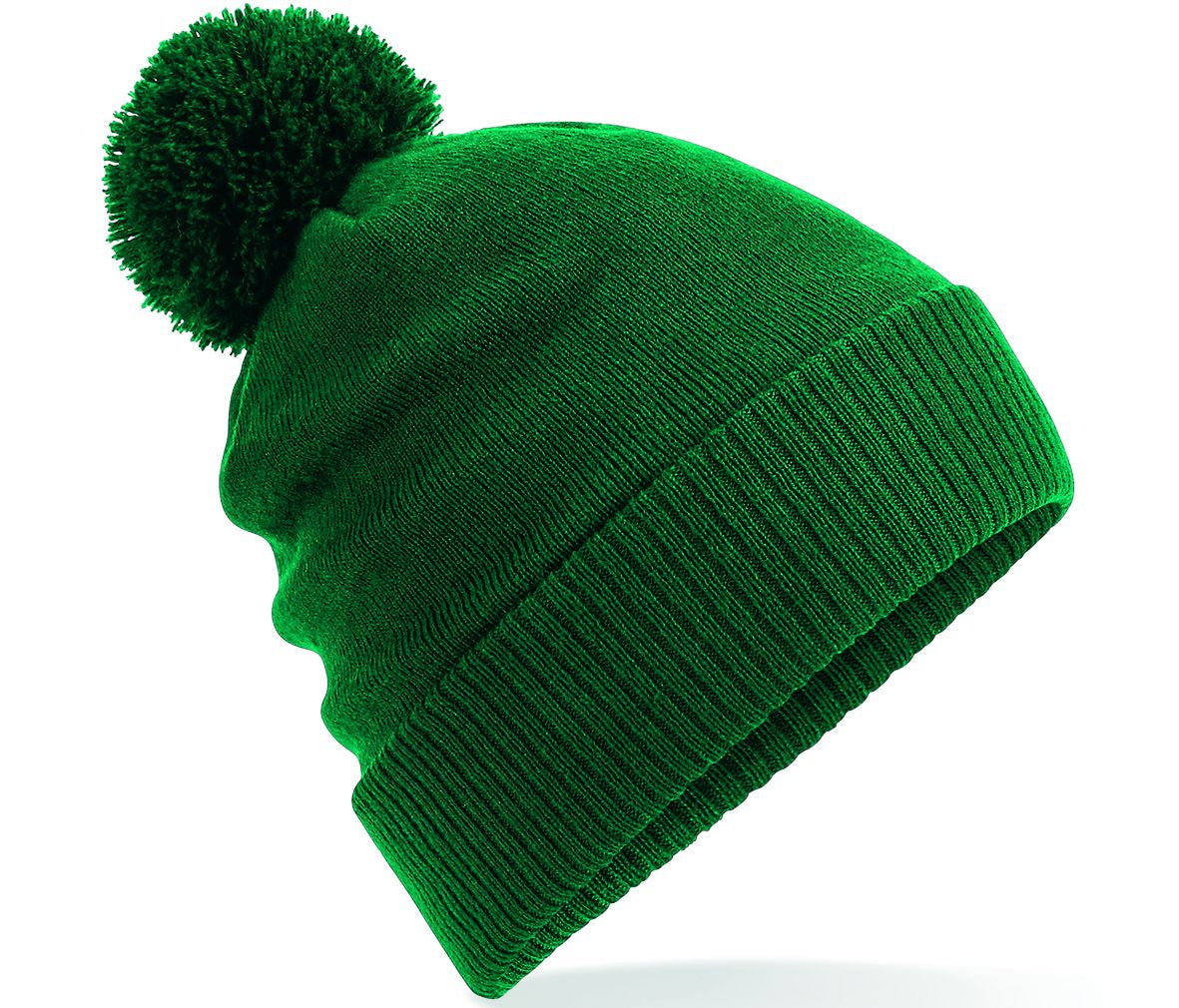 Bonnet Avec Pompon et Intérieur Polaire - Bottle Green