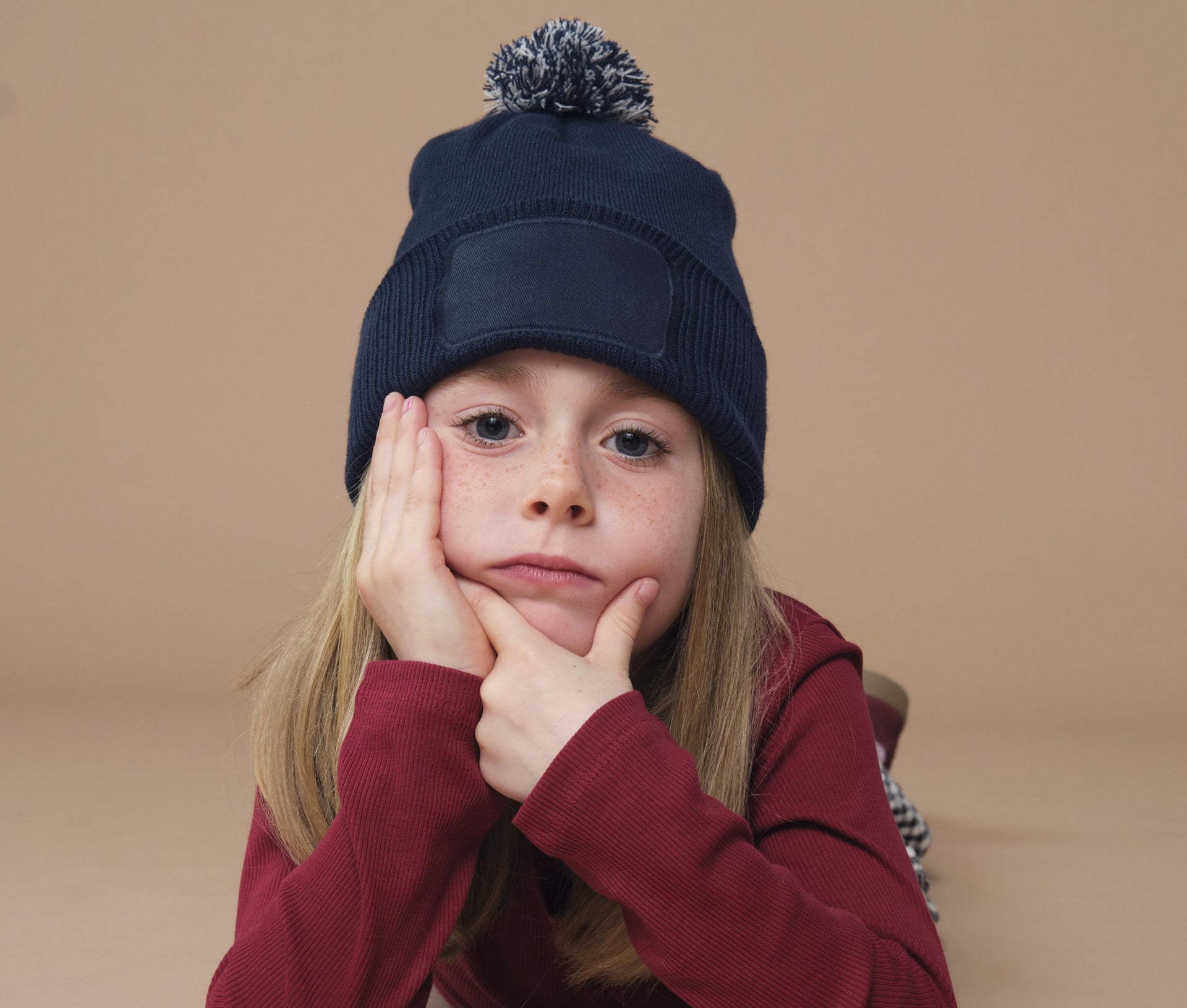 Bonnet enfant avec empiècement