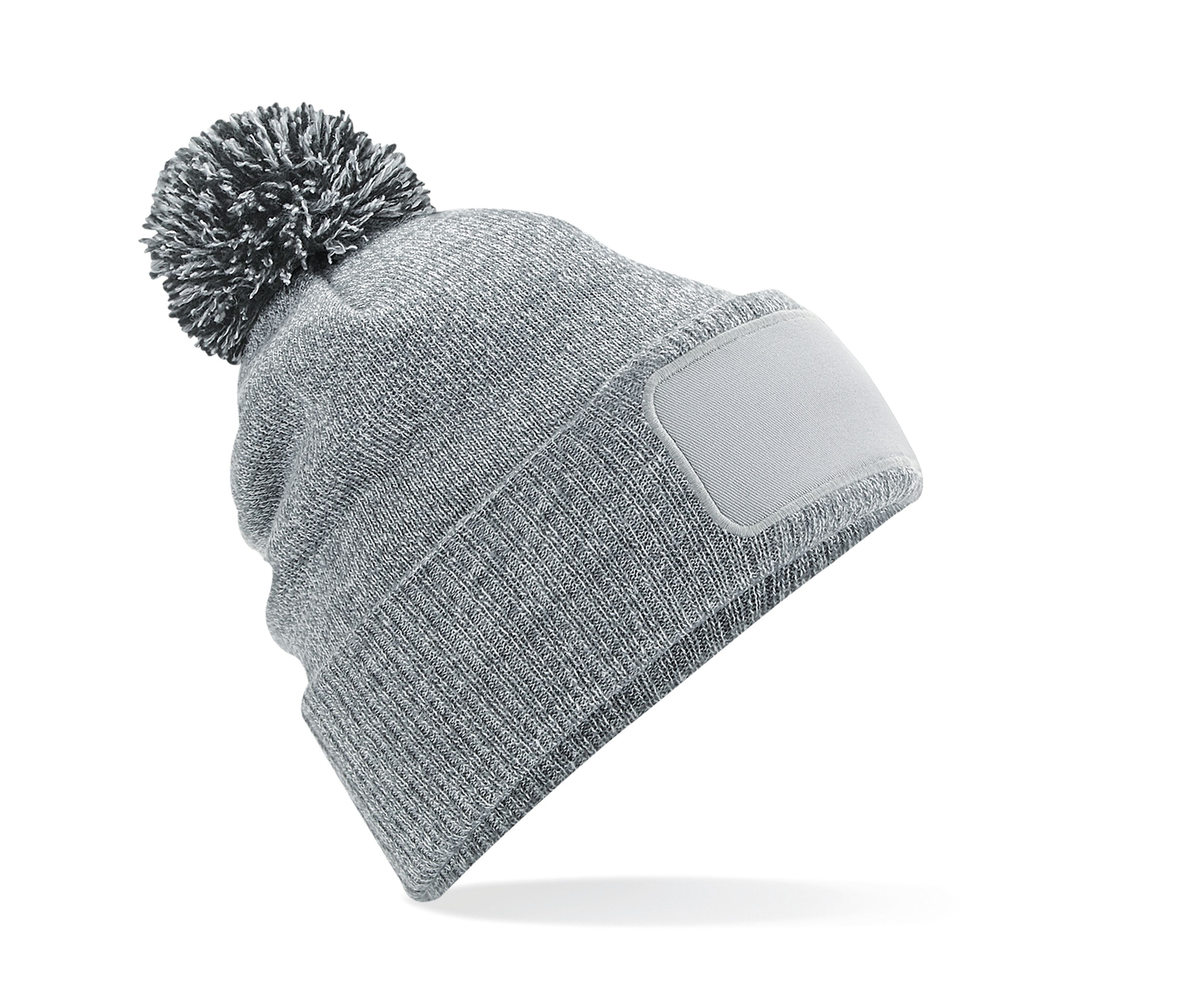 Bonnet Snowstar® Avec Zone de Marquage - Heather Grey/black