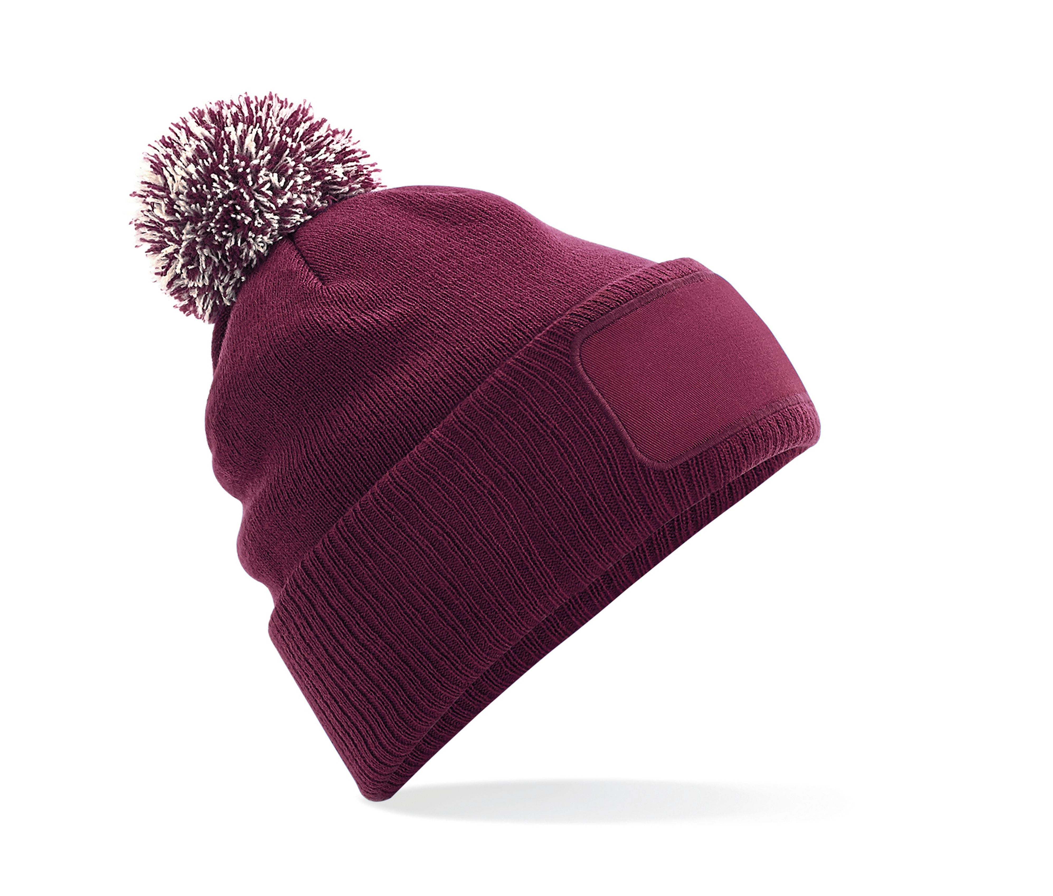 Bonnet Snowstar® Avec Zone de Marquage - Burgundy/off White