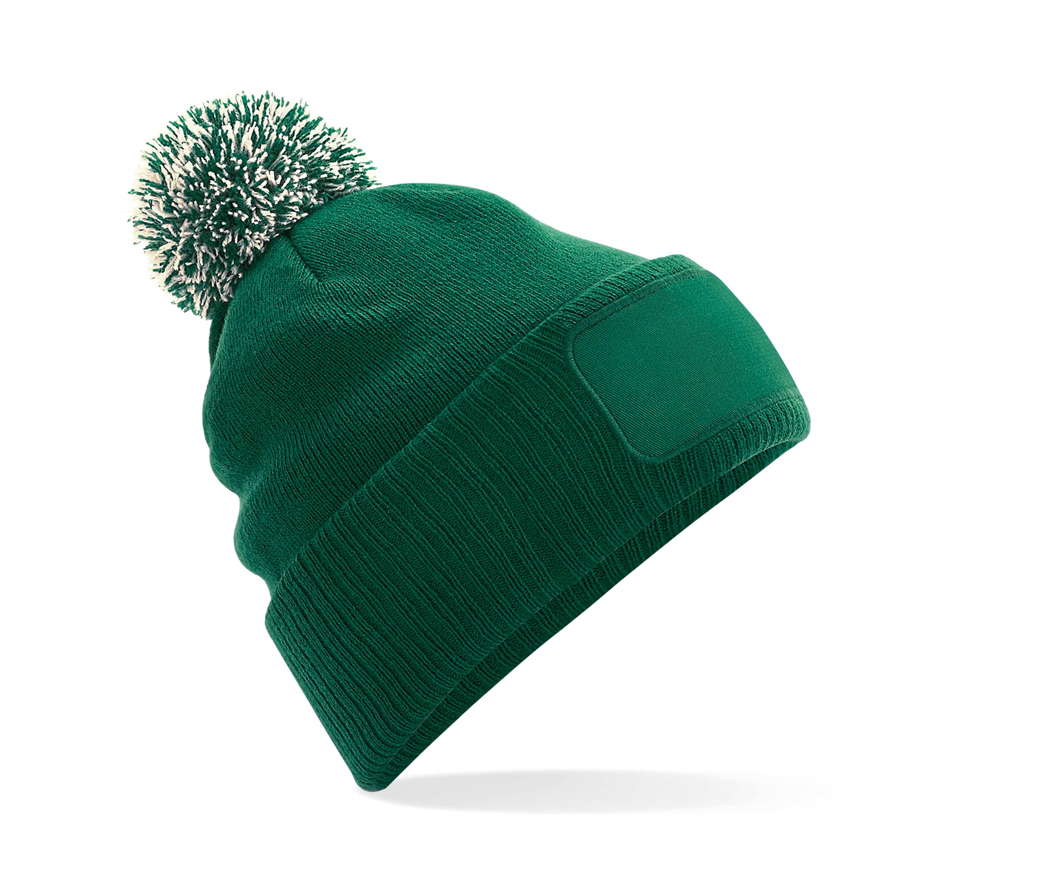 Bonnet Snowstar® Avec Zone de Marquage - Bottle Green/off White
