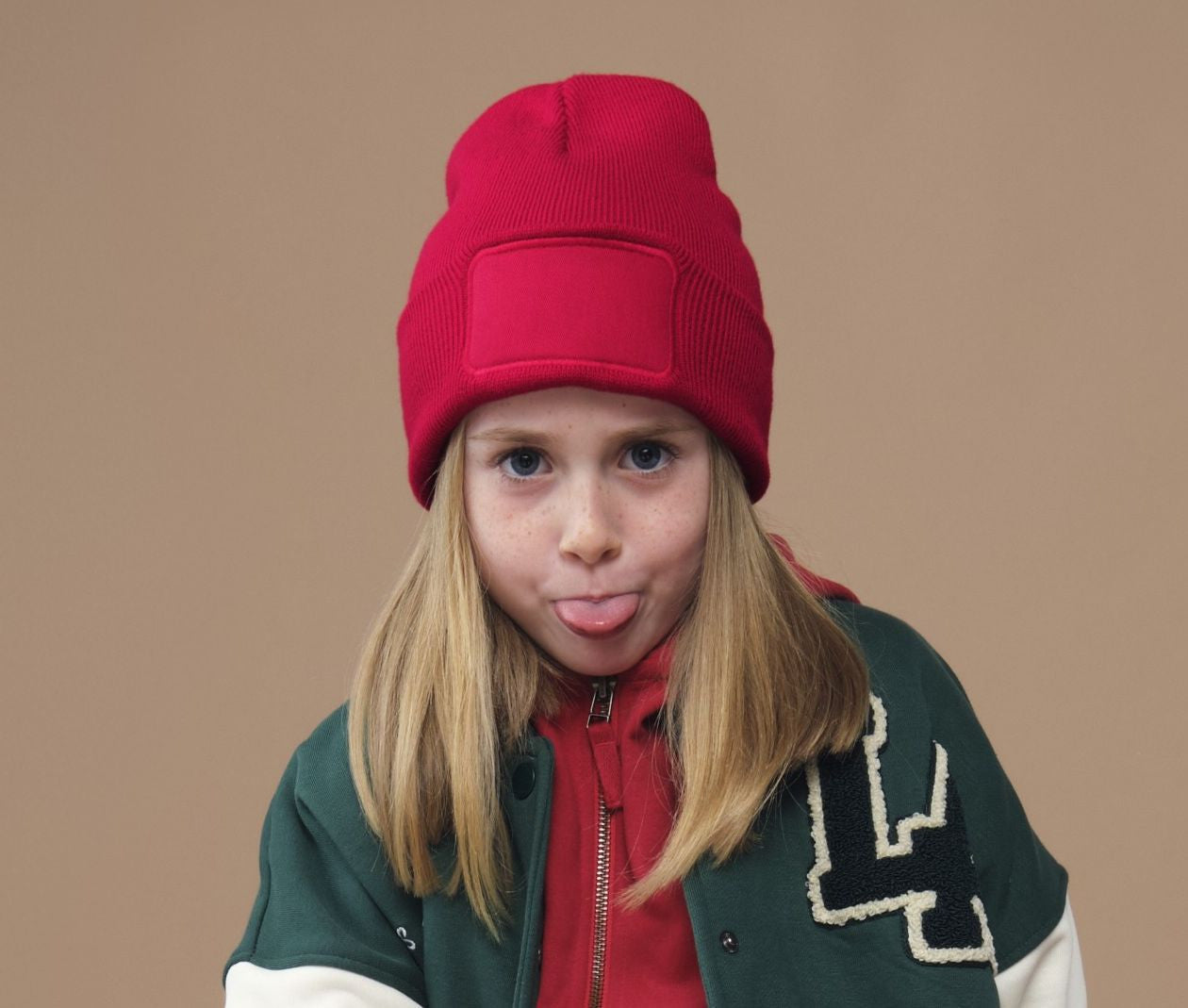Bonnet enfant avec empiècement