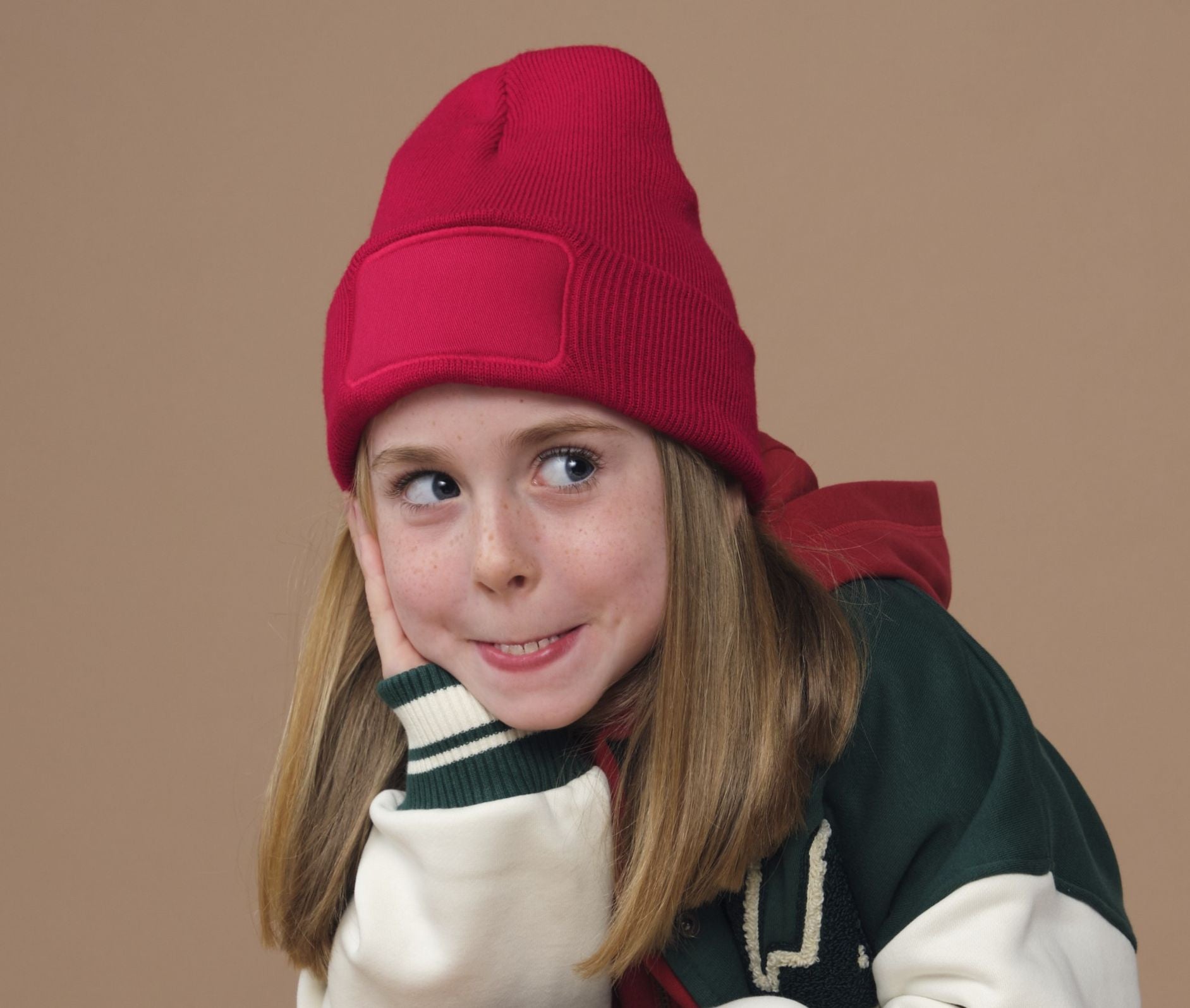Bonnet enfant avec empiècement