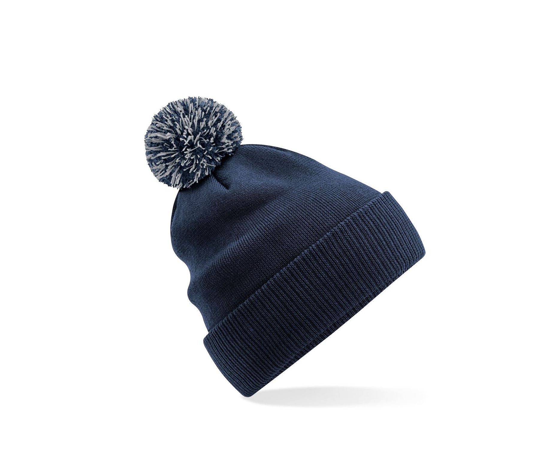Bonnet Snowstar® en Polyester Recyclé - French Navy / Light Grey