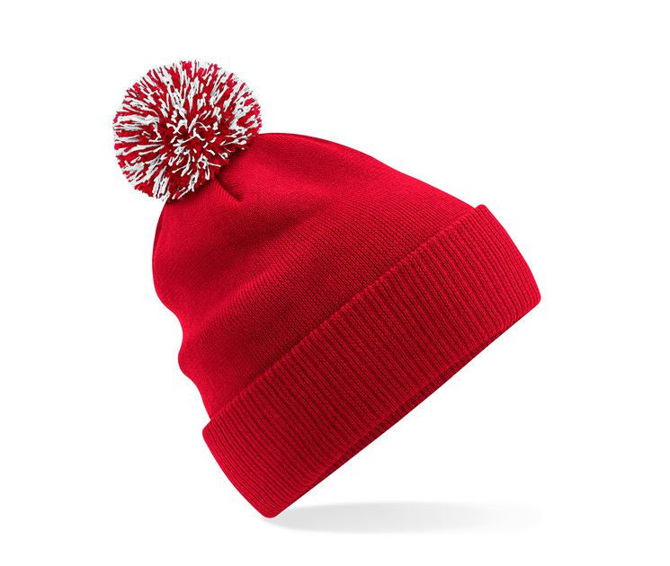 Bonnet Avec Pompon - Classic Red/white