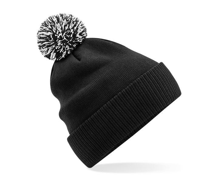 Bonnet Avec Pompon - Black / White