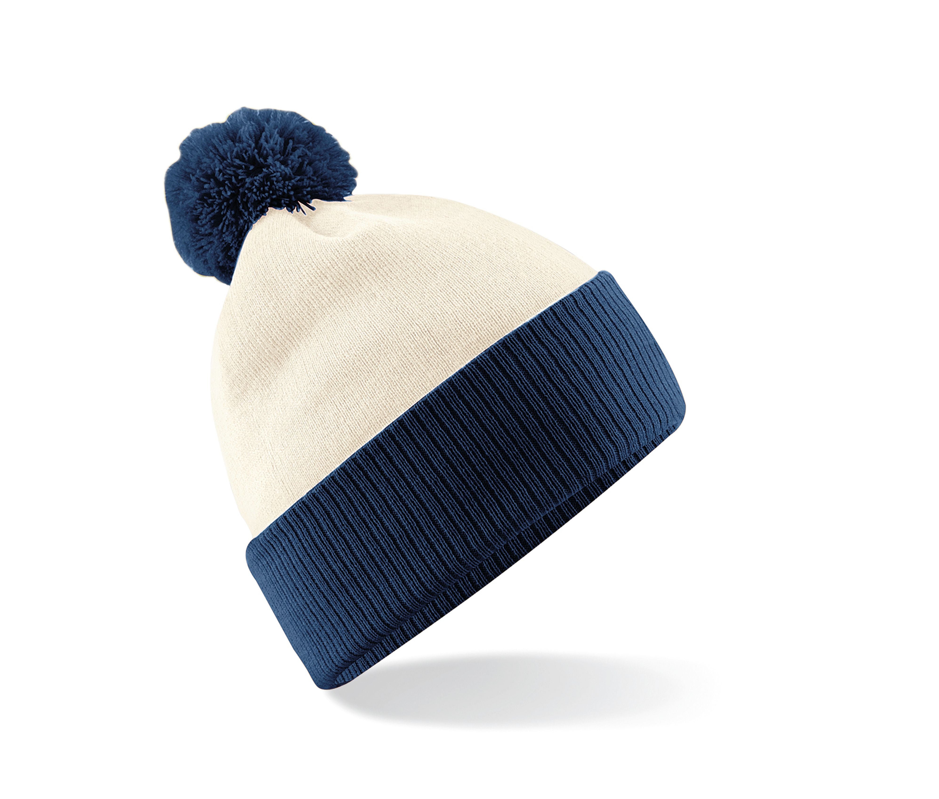 Bonnet Bicolore Snowstar® - Off White/french Navy
