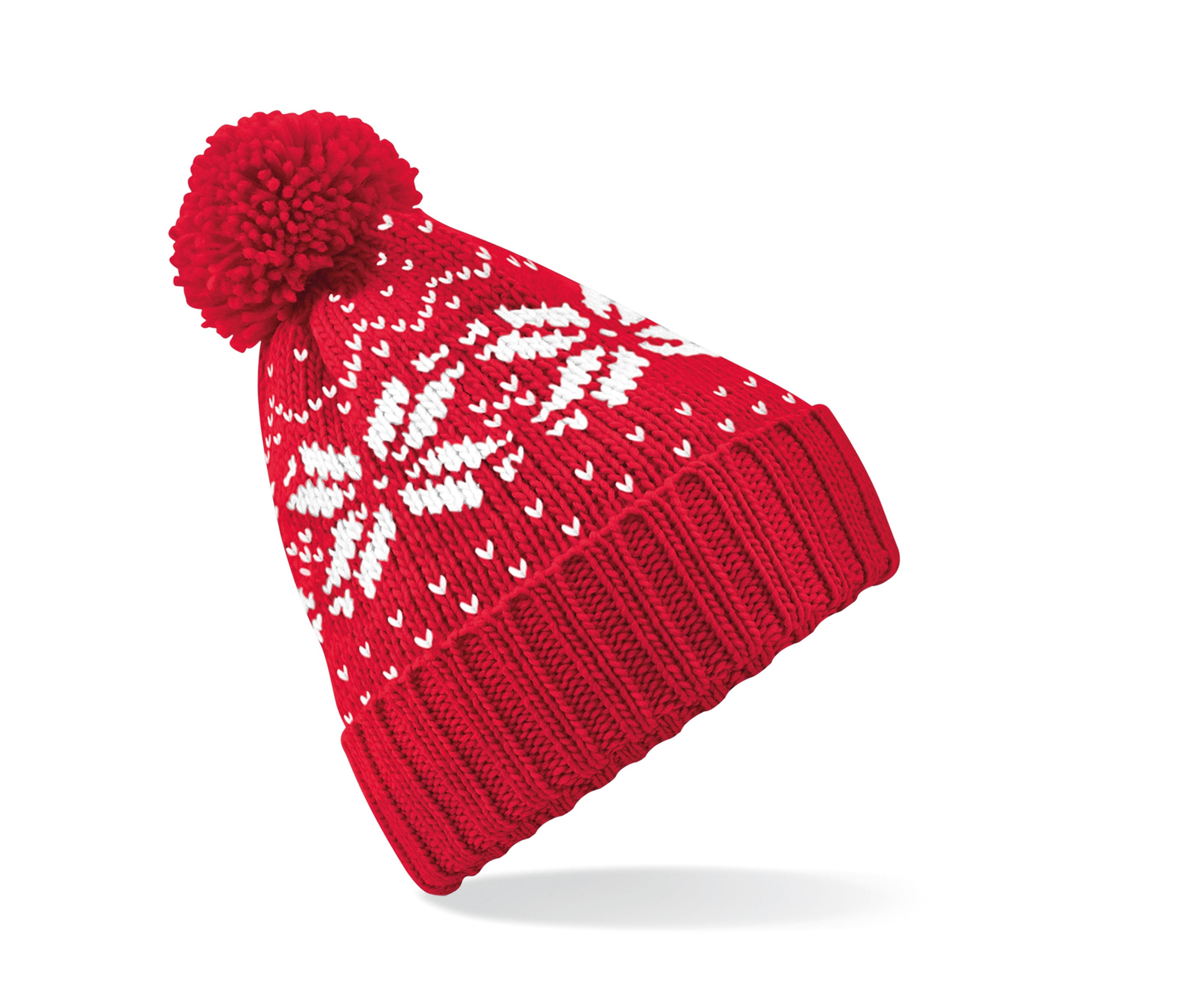 Bonnet Avec Pompon - Classic Red/white