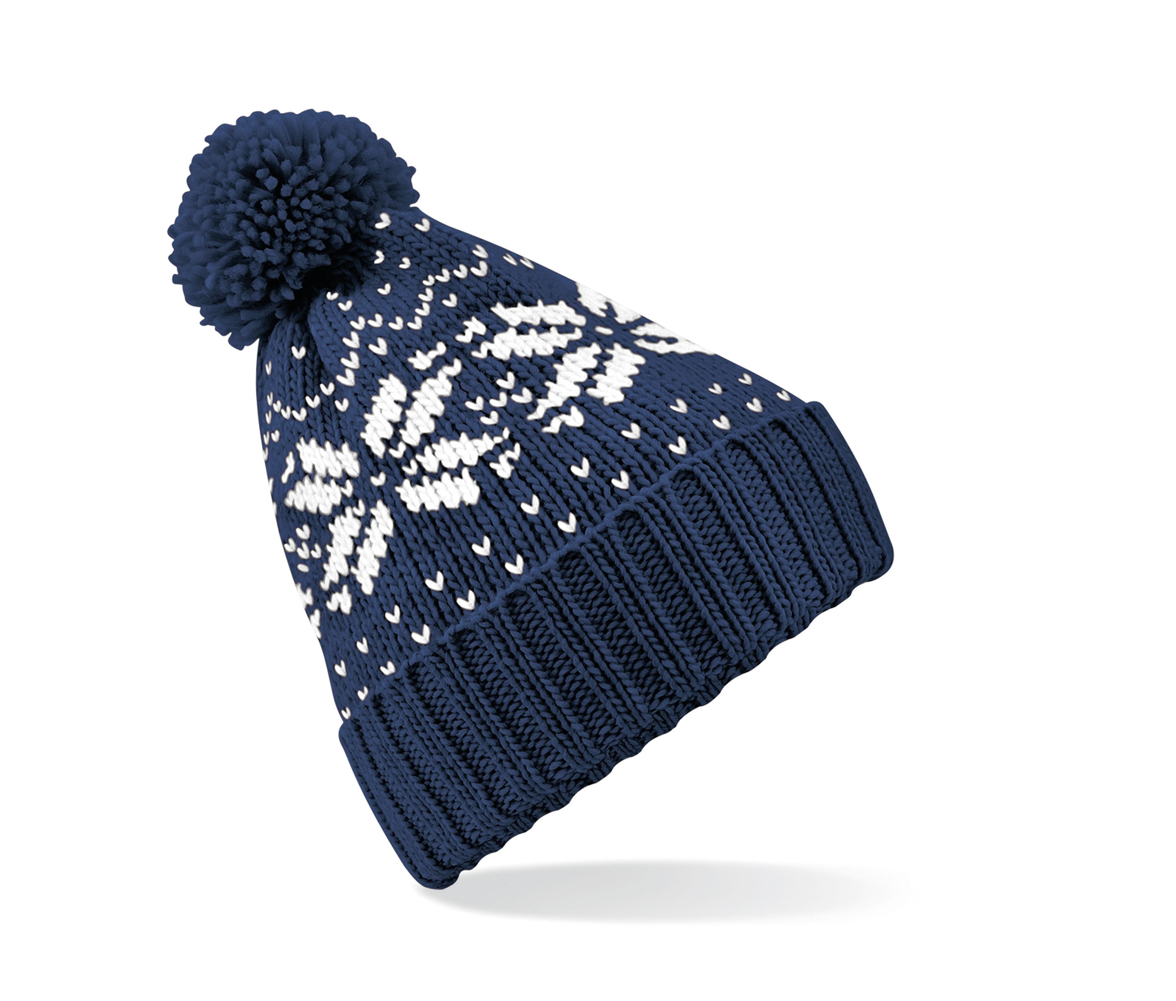 Bonnet Avec Pompon - French Navy/white