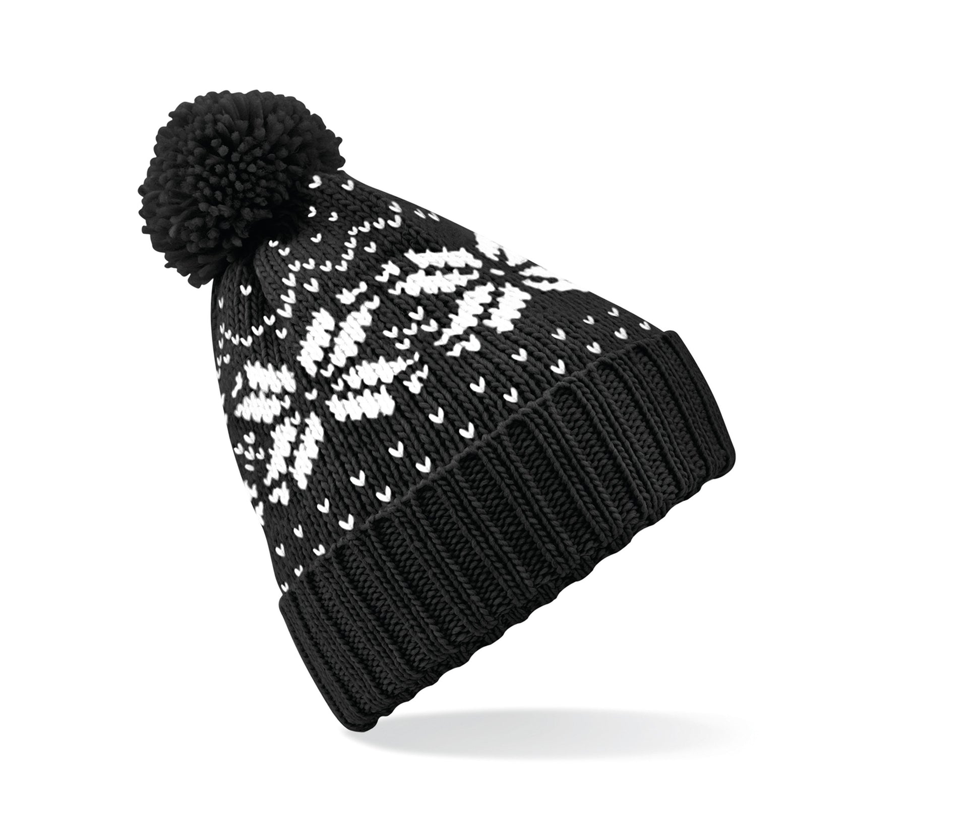 Bonnet Avec Pompon - Black/white