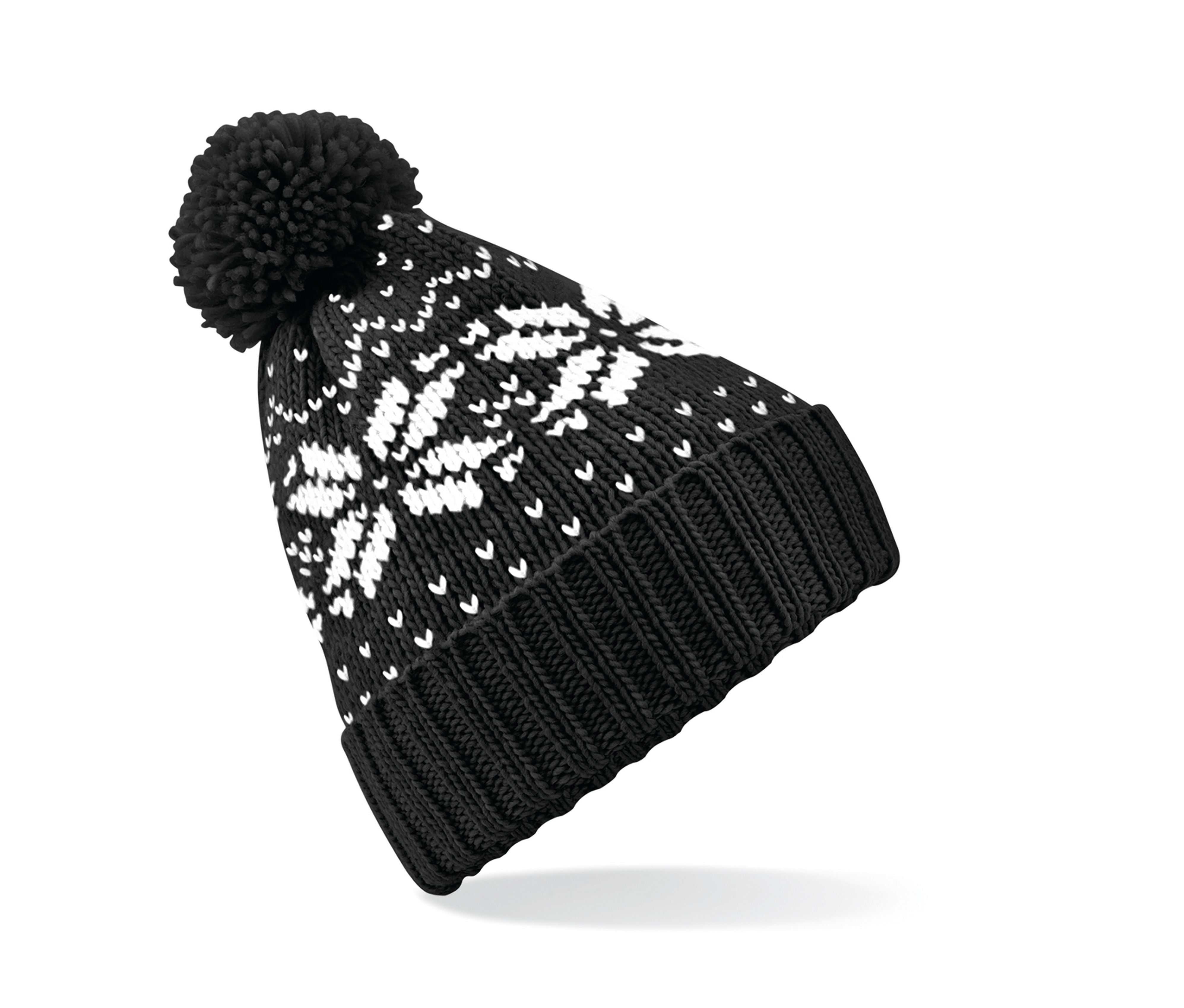 Bonnet Avec Pompon - Black/white