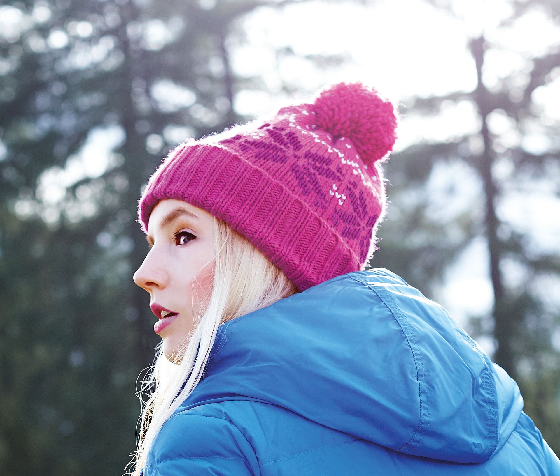 Bonnet avec pompon