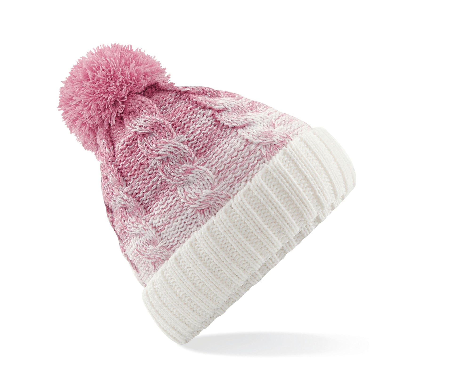 Bonnet Ombré - Dusky Pink/off White