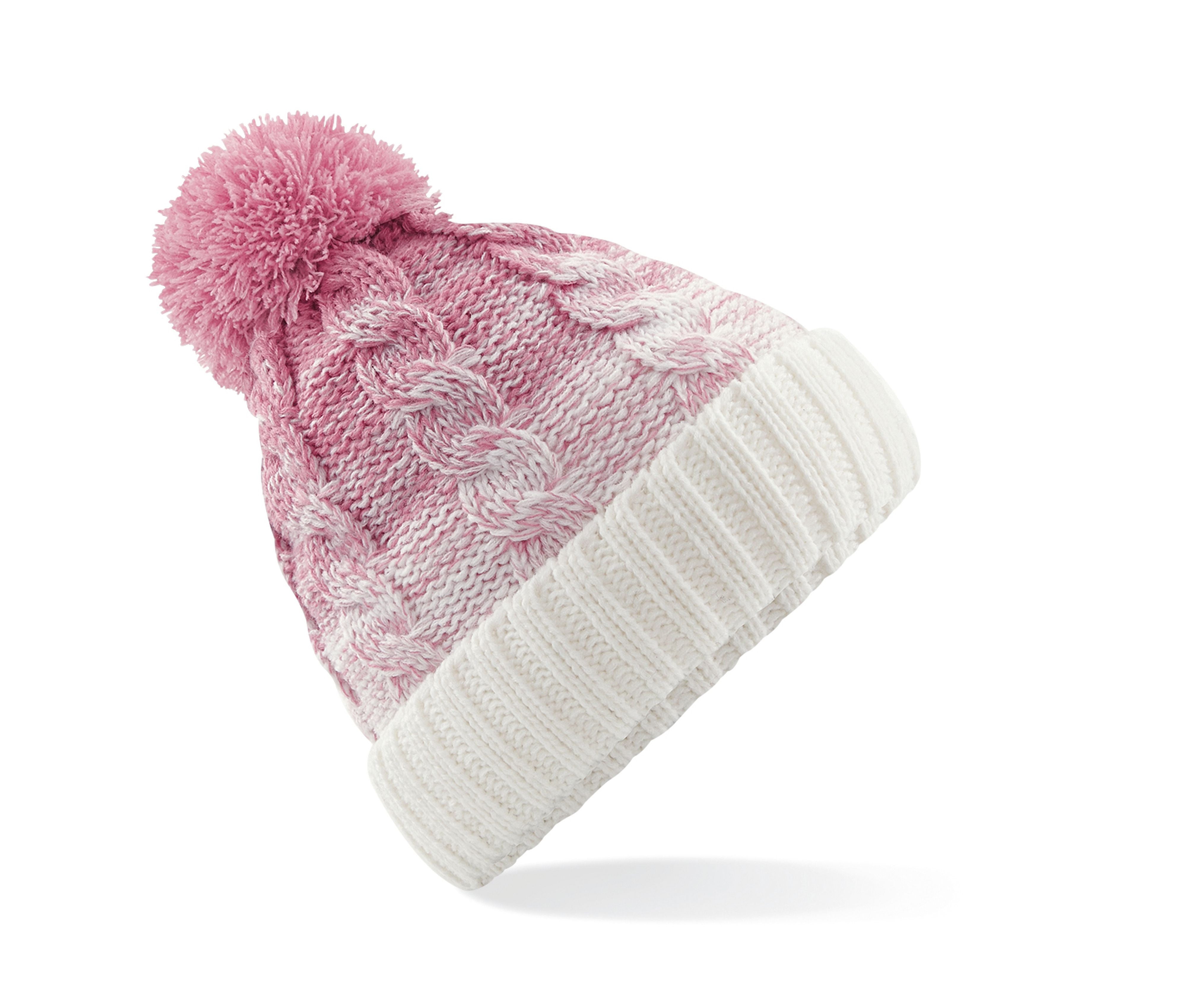 Bonnet Ombré - Dusky Pink/off White