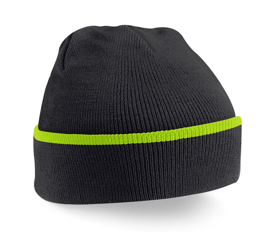 Bonnet - Black/lime Green