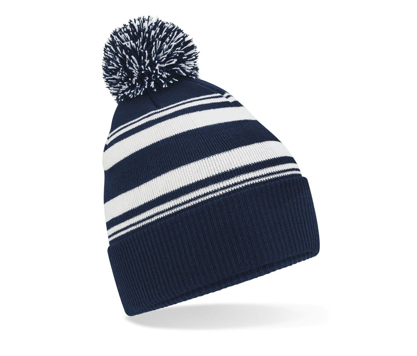 Bonnet de Supporter Rayé - French Navy / White