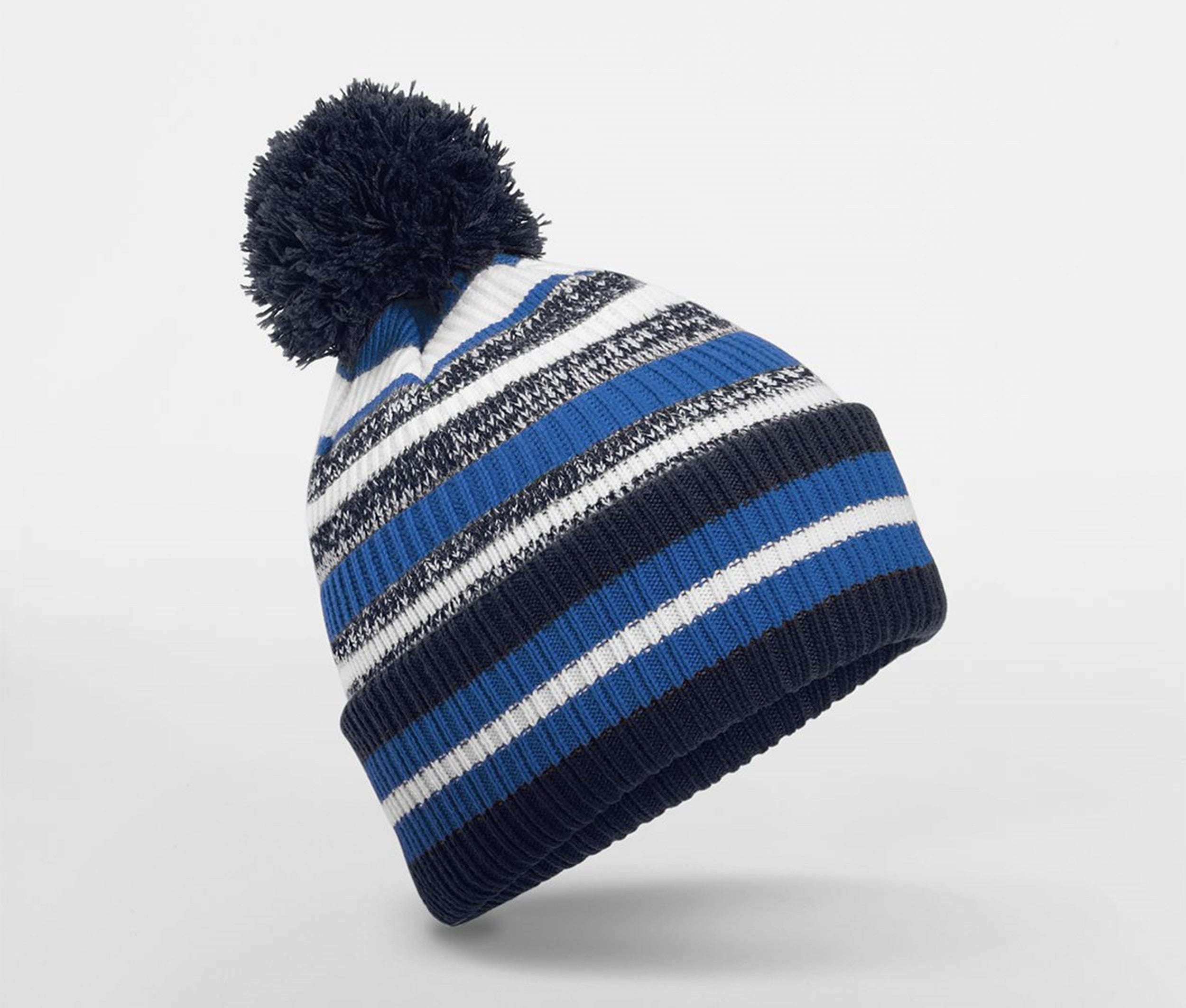 Bonnet Avec Pompon Pour Supporters - French Navy/sapphire Blue/whit