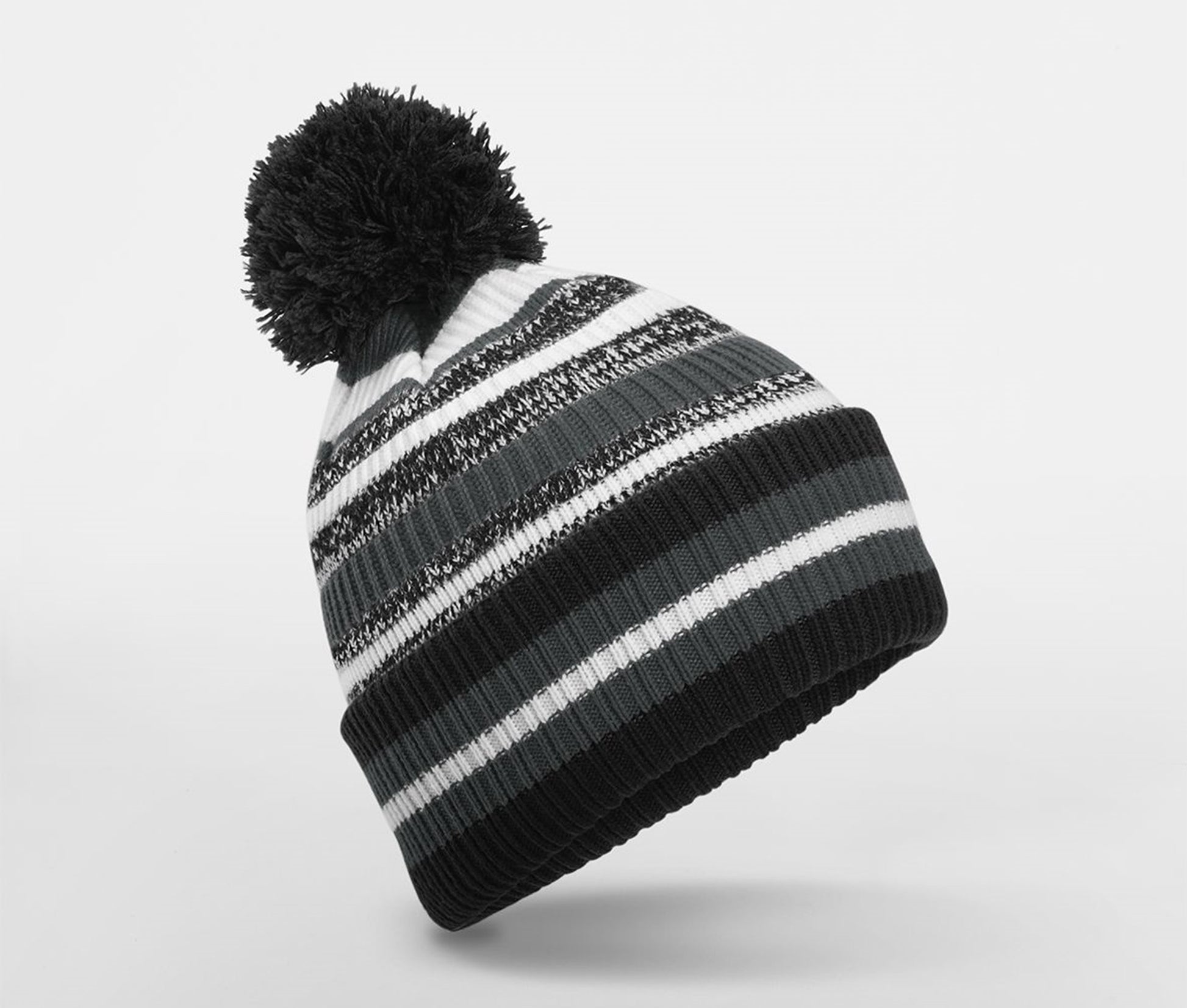 Bonnet Avec Pompon Pour Supporters - Black/graphite Grey/white