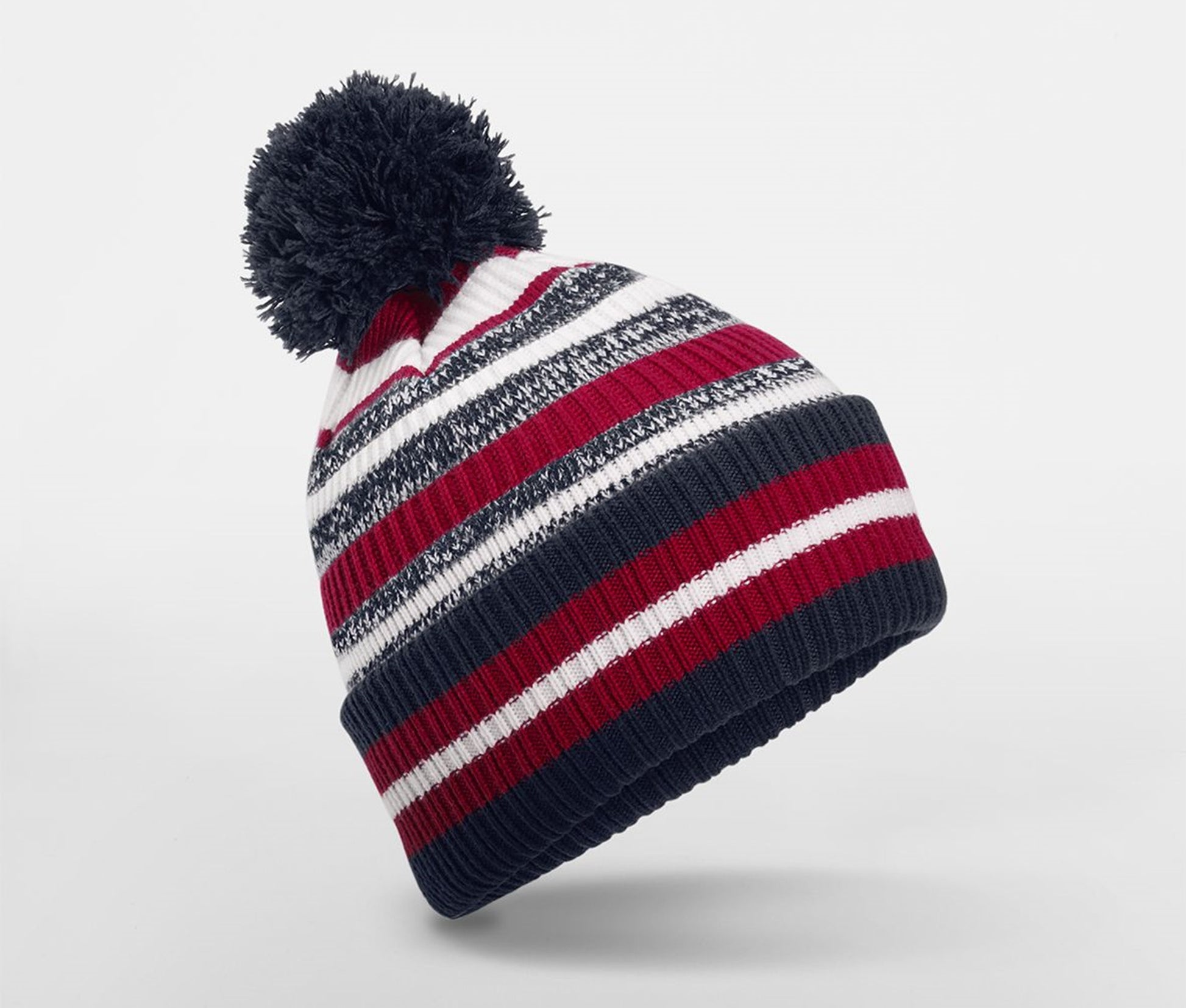 Bonnet Avec Pompon Pour Supporters - French Navy/classic Red/white