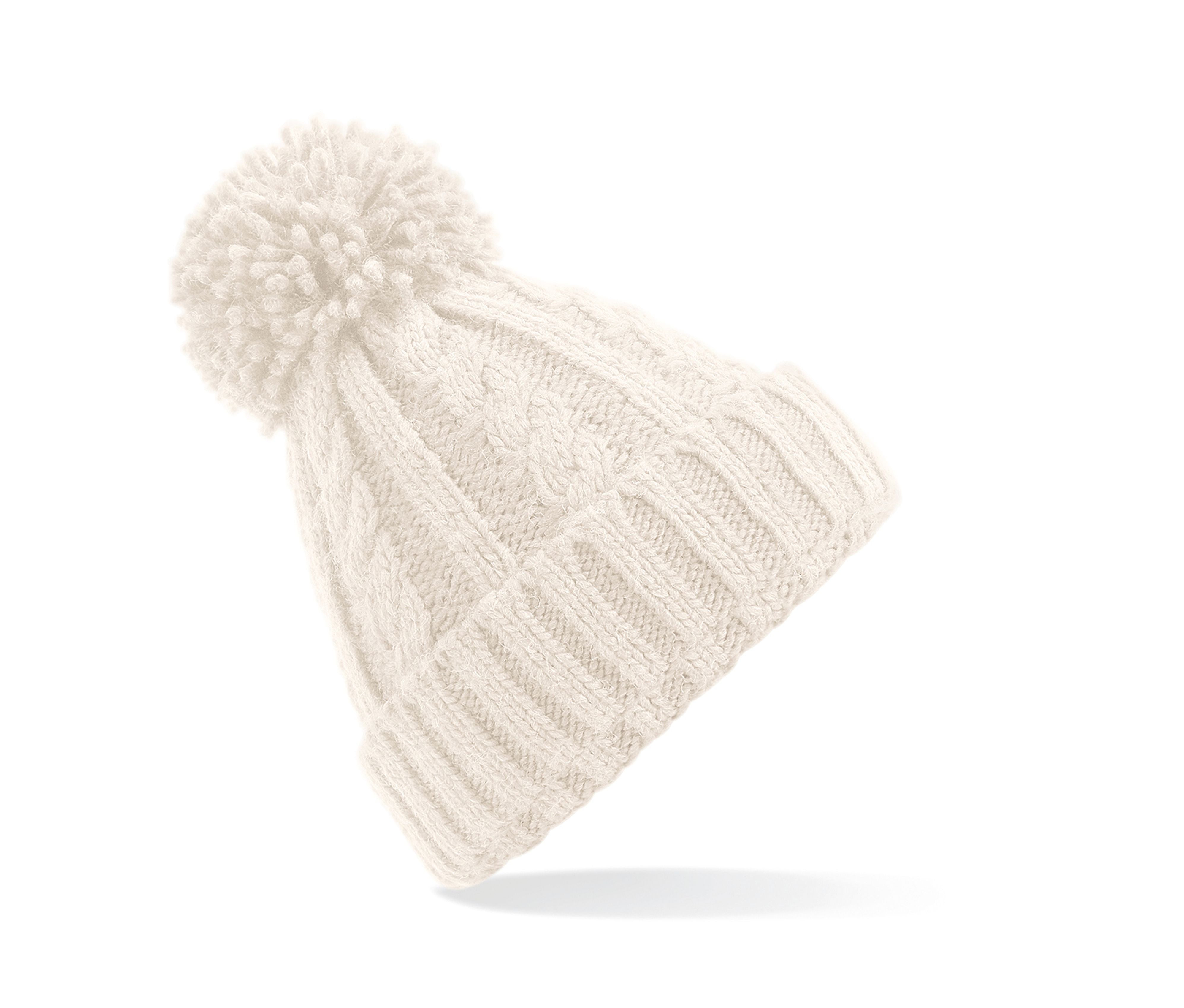 Bonnet en Maille Torsadée - Oatmeal