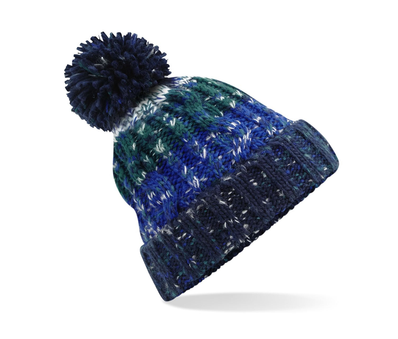 Bonnet Corkscrew Avec Pompon - Alpine Blues