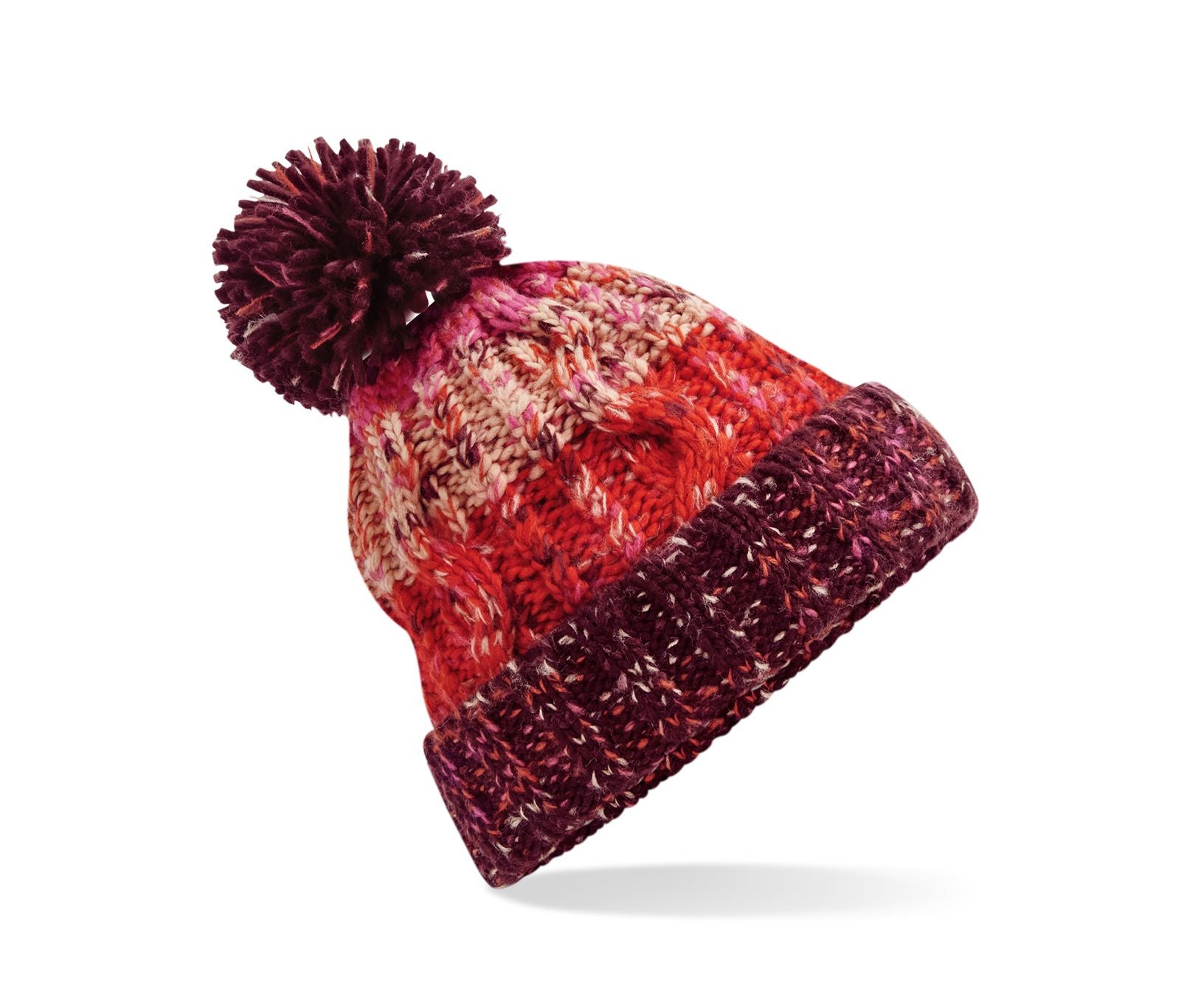 Bonnet Corkscrew Avec Pompon - Cherry Sherbet